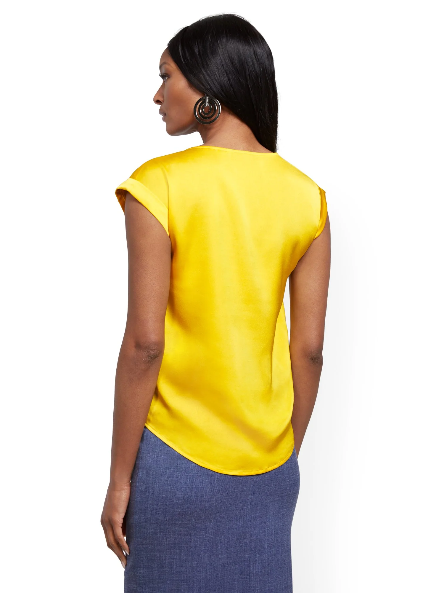 Contrast-Inset Top - 7th Avenue - Image 33