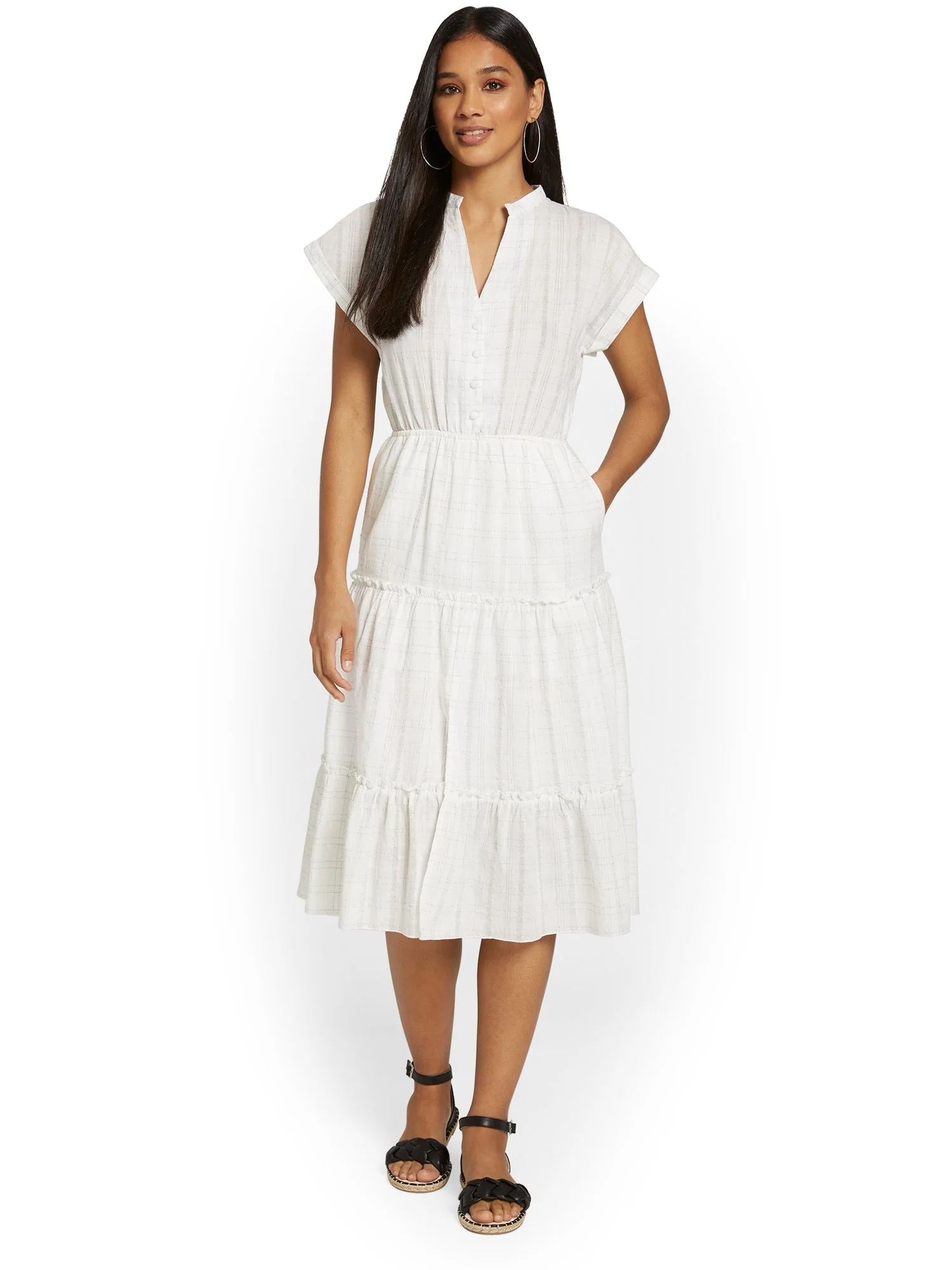 Fanco Inc Contrast-Stitch Shirtdress - Brands We Love - Image 2