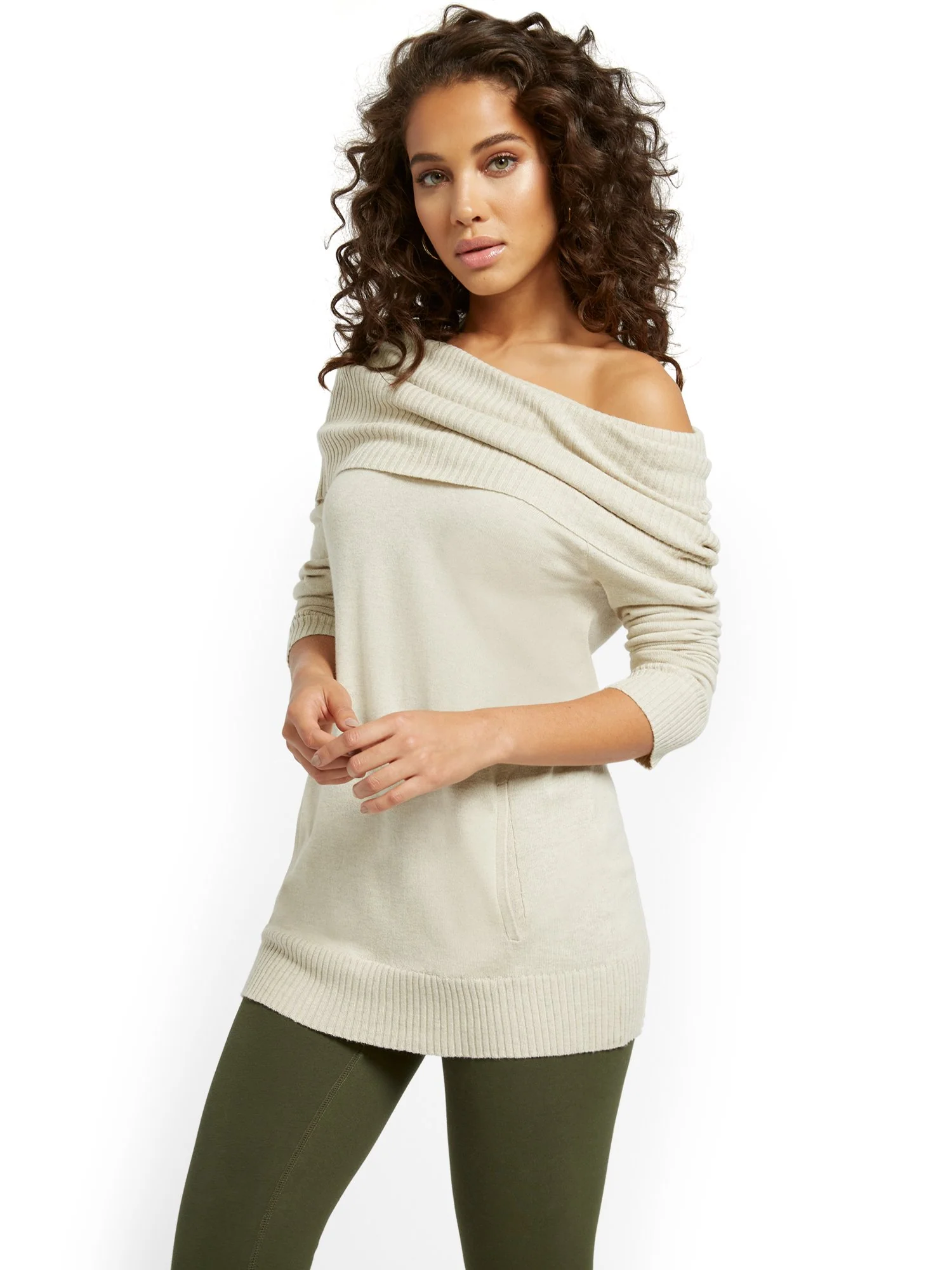 Convertible Cowl-Neck Sweater - Image 17