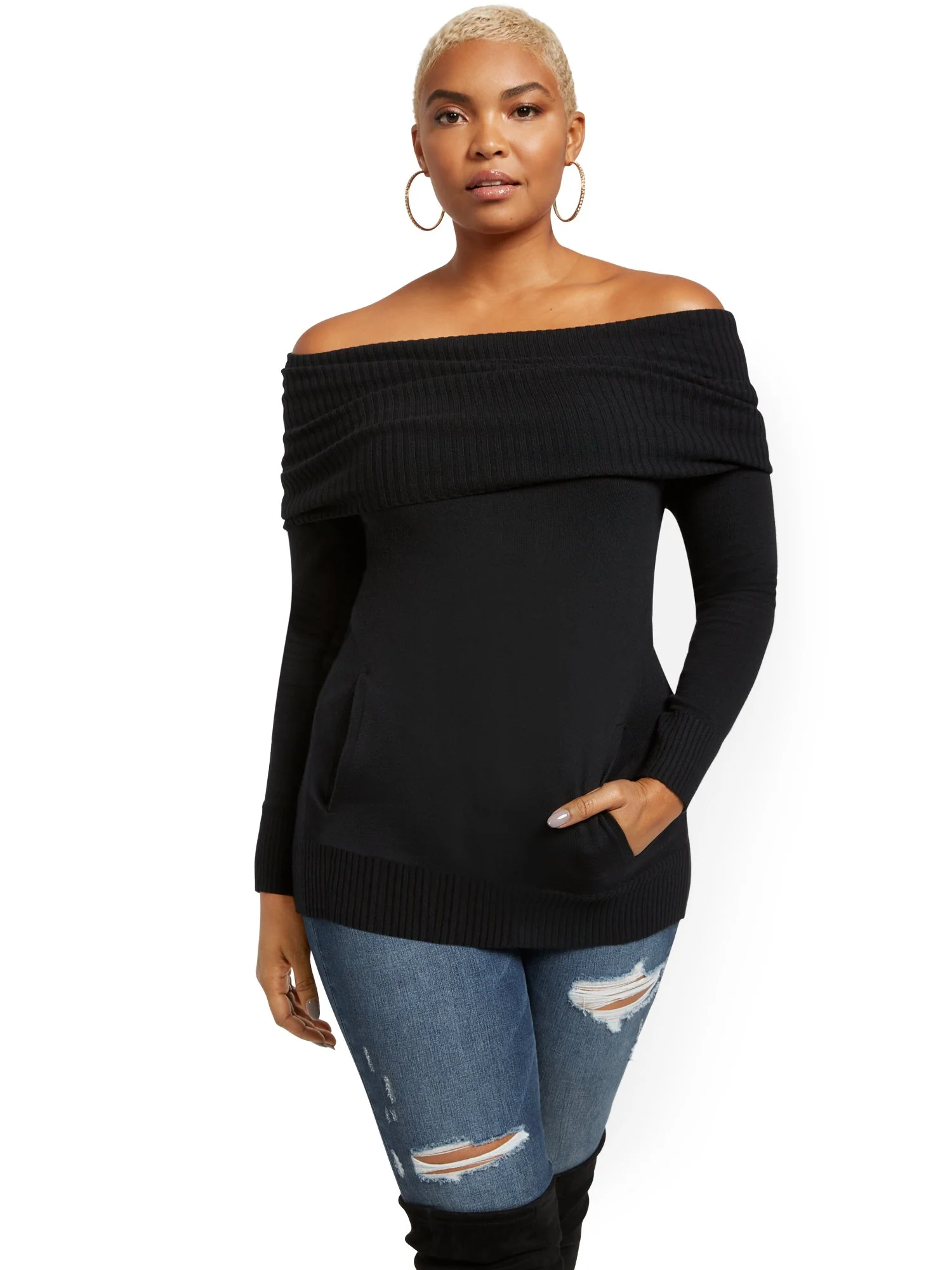 Convertible Cowl-Neck Sweater - Image 2