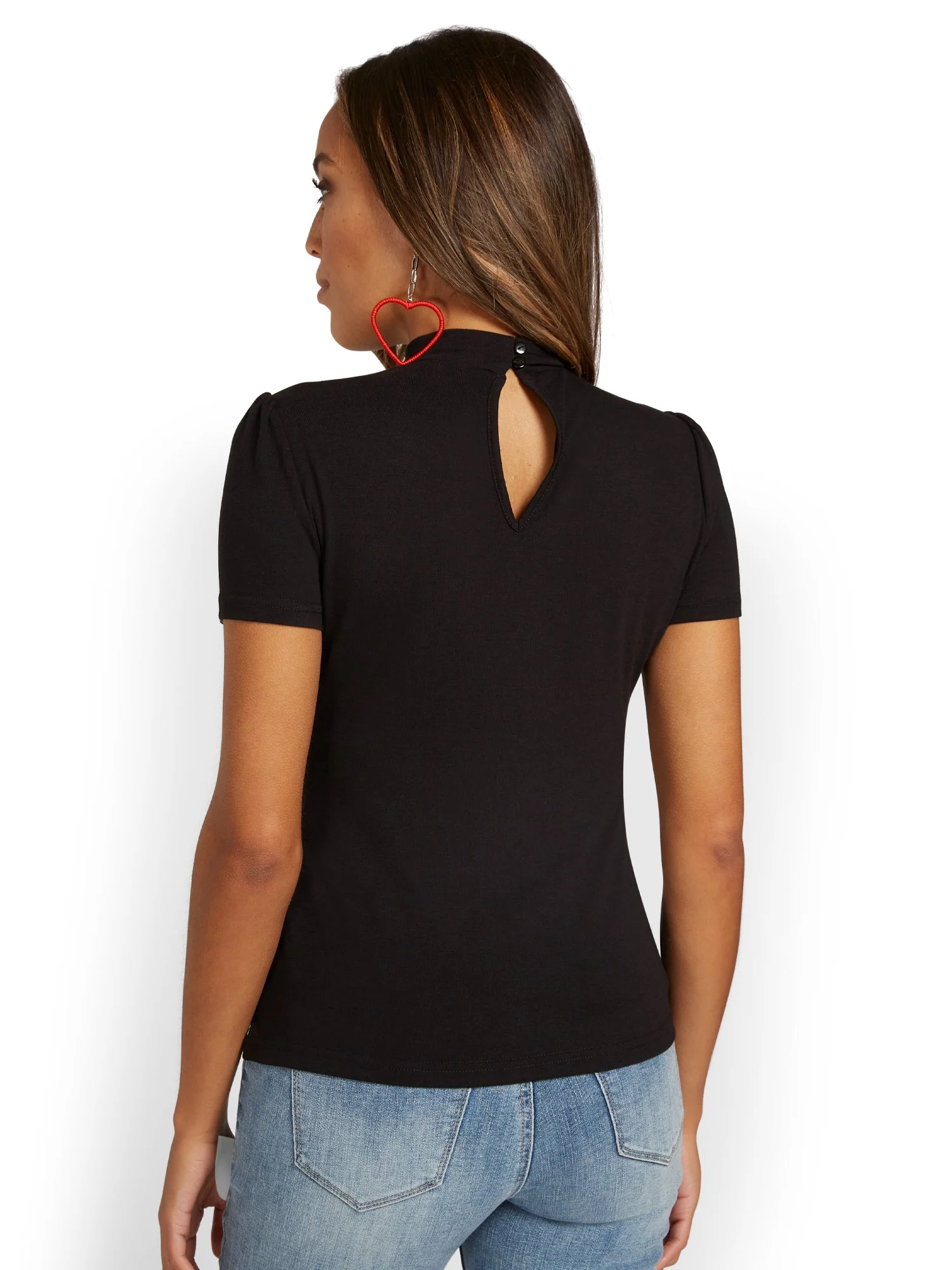 Corset Cut-Out Knit Top - Image 3