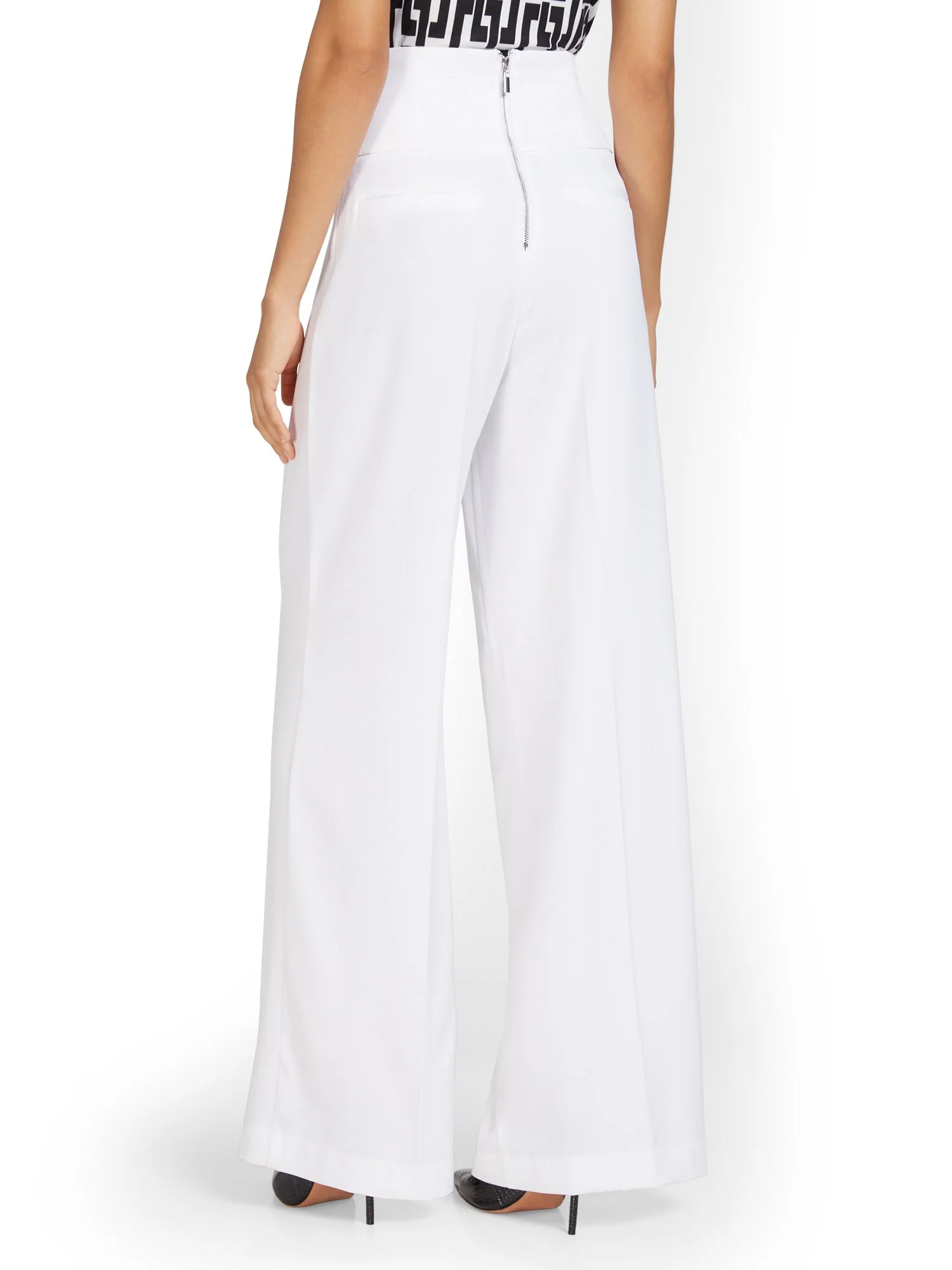 Corset-Waist Palazzo Pant - Image 3