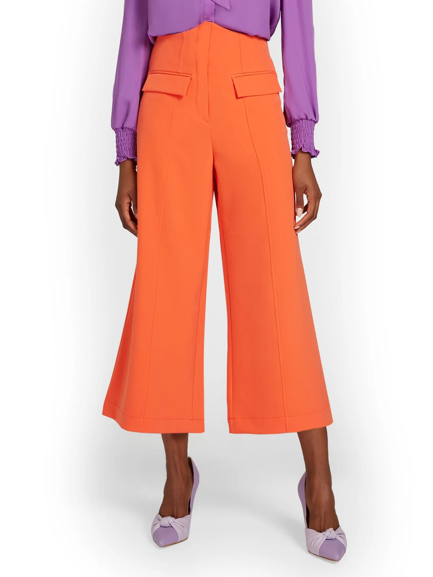 Corset-Waist Wide-Leg Capri Pant - Image 7