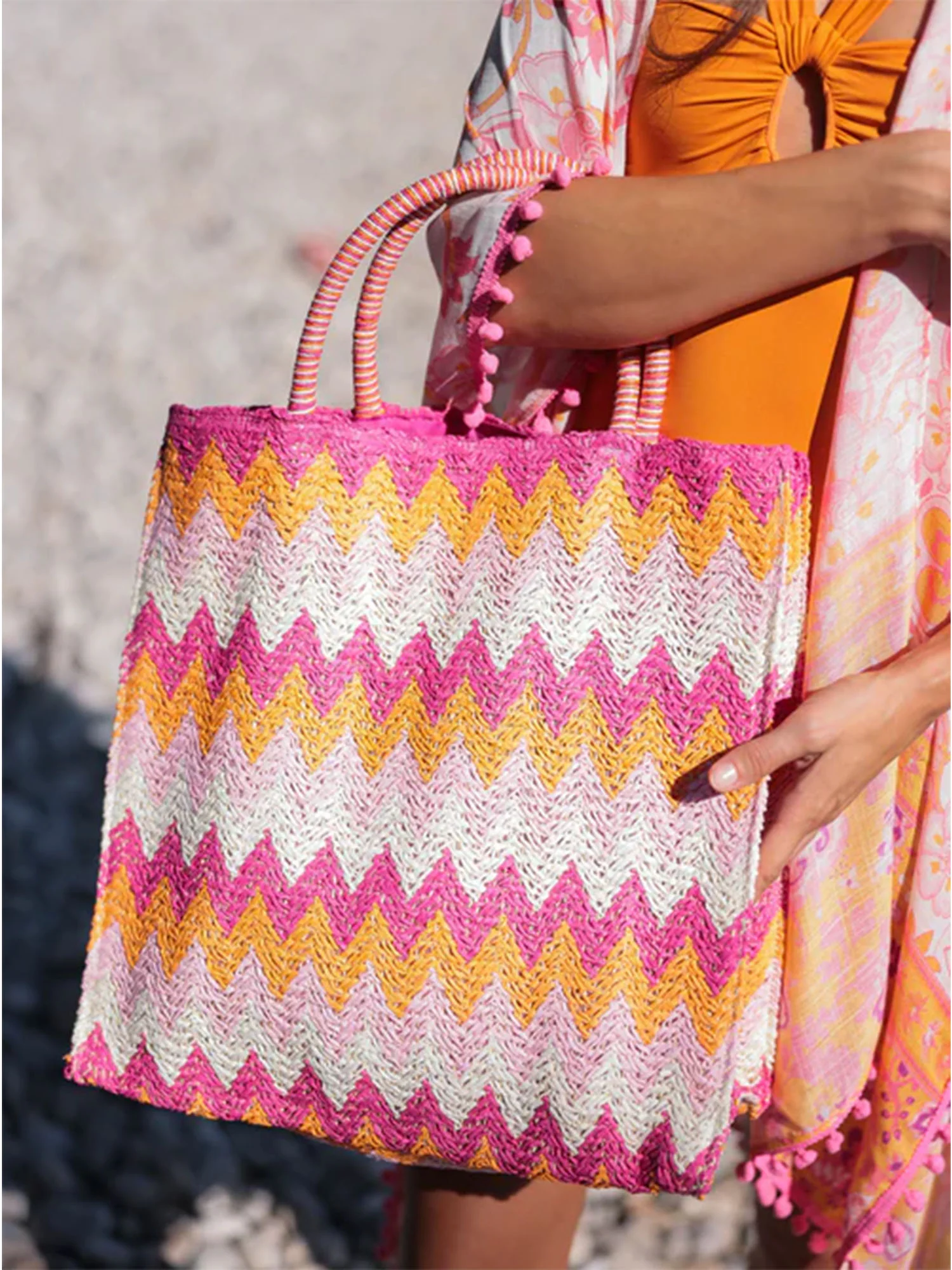 Cosima Tote, Pink - Shiraleah - Image 3