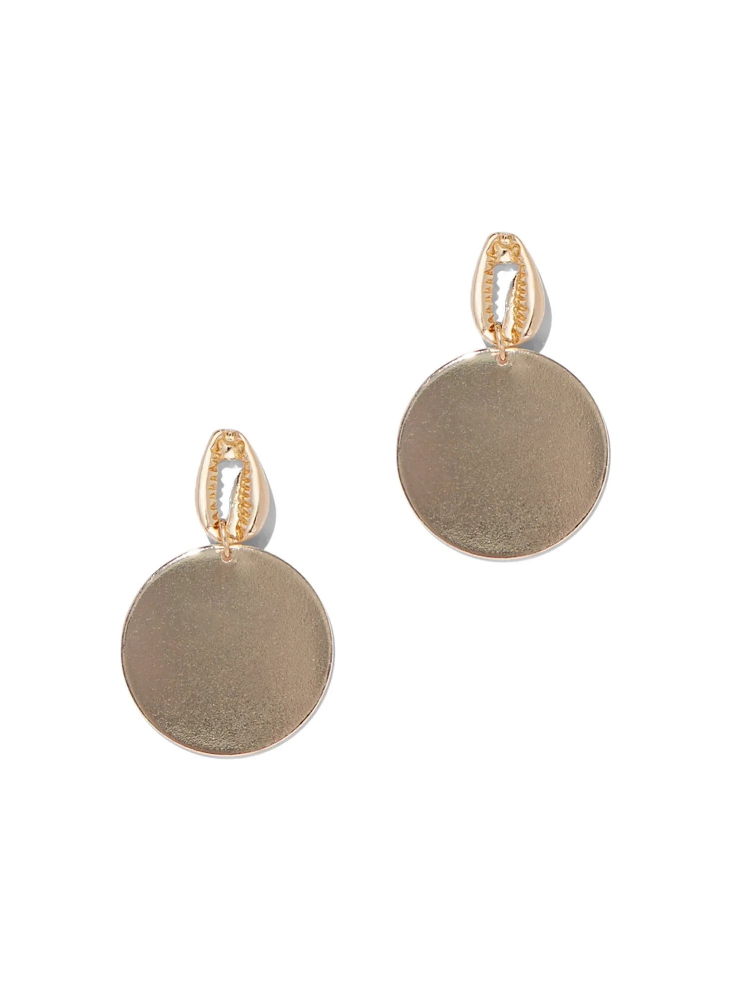 Cowrie-Shell & Disk Drop Earring