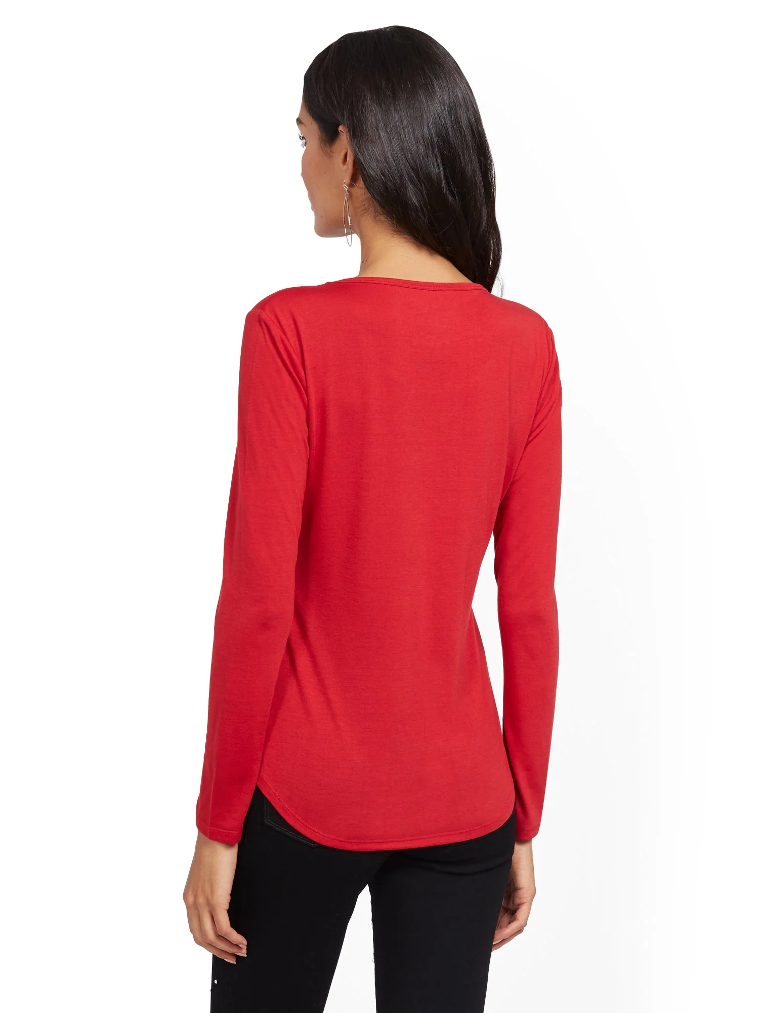 Cozy Crewneck Long-Sleeve Tee - Image 3