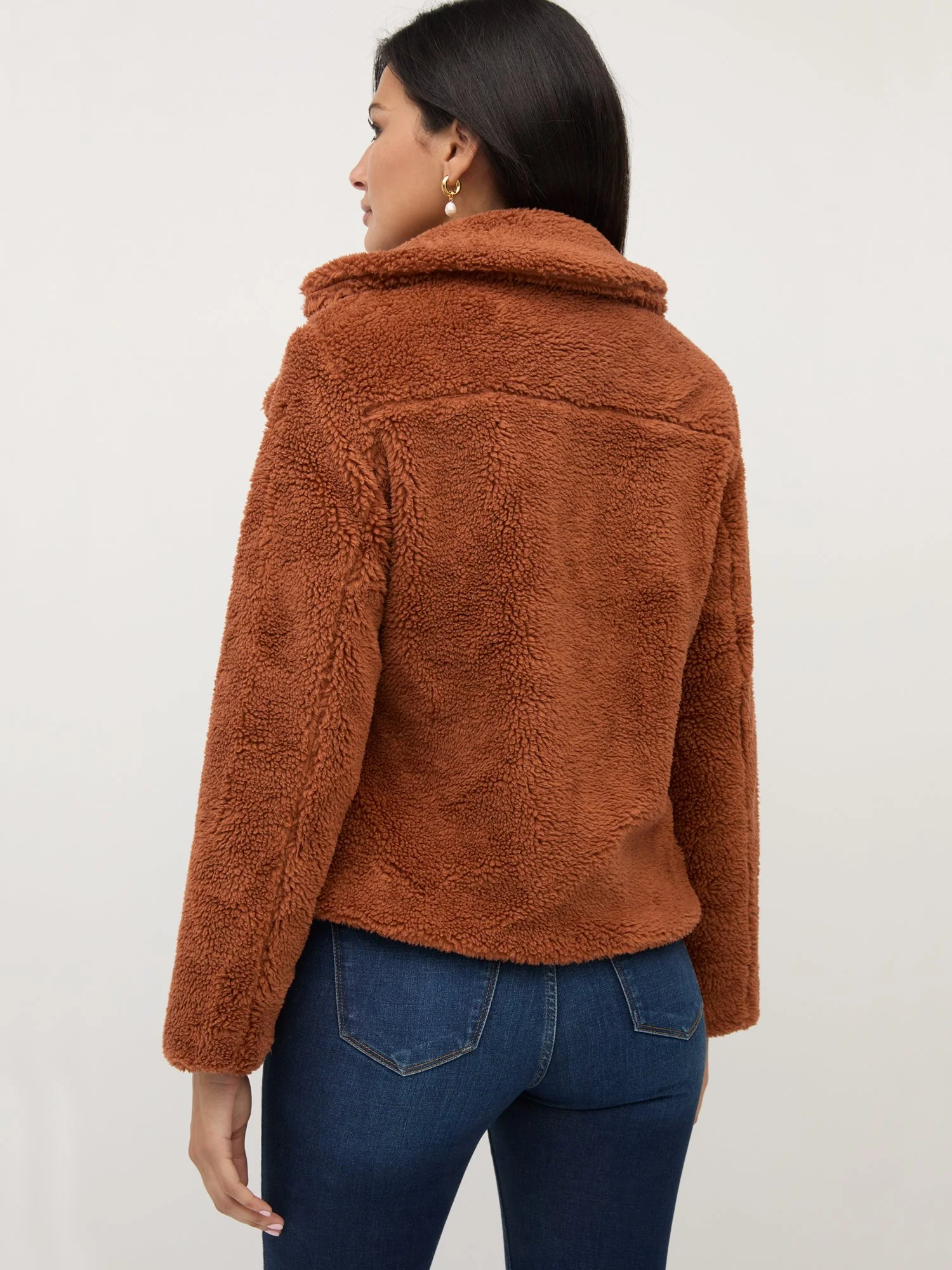 Cozy Faux-Fur Moto Jacket - Image 11