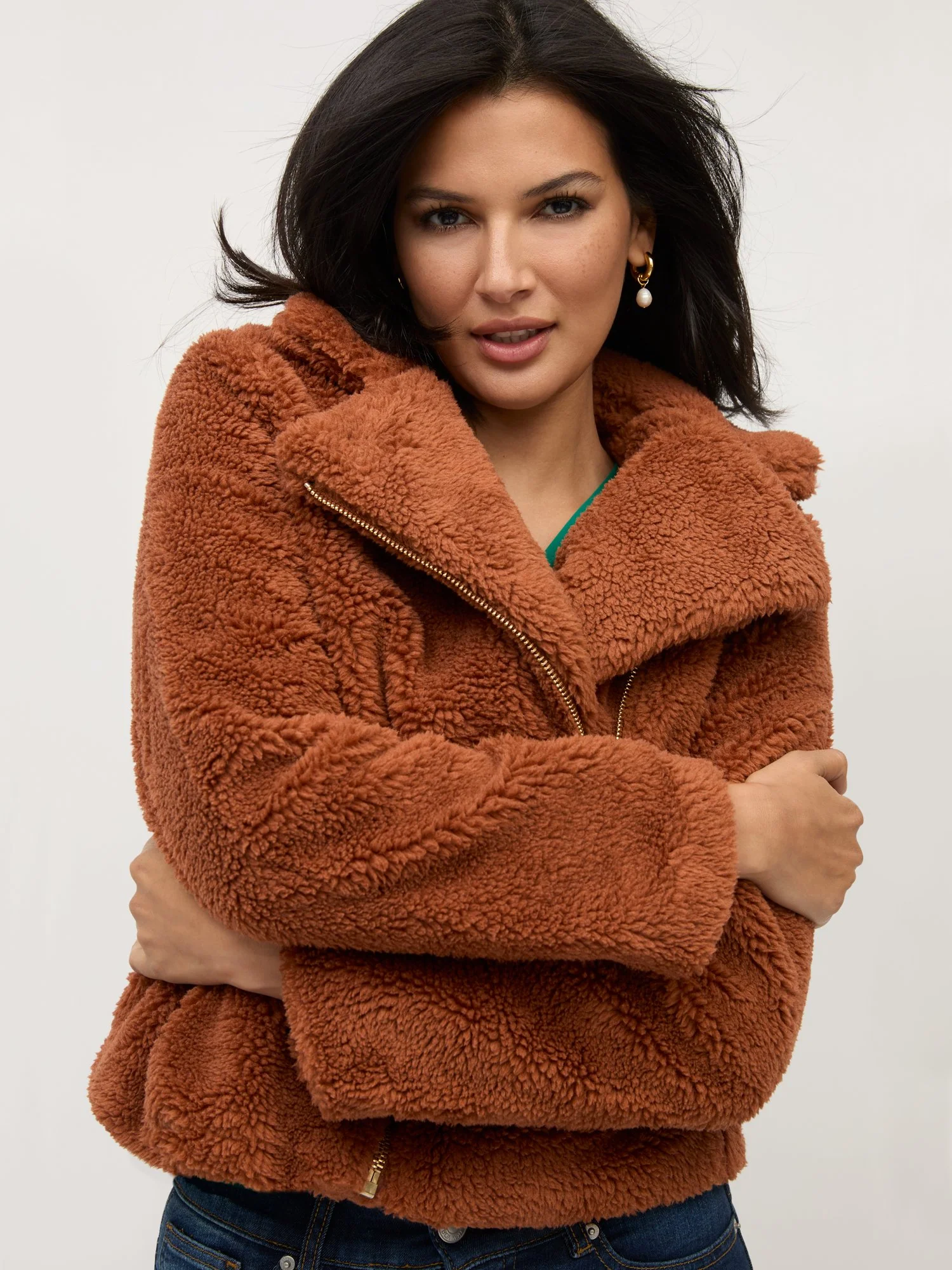 Cozy Faux-Fur Moto Jacket - Image 9