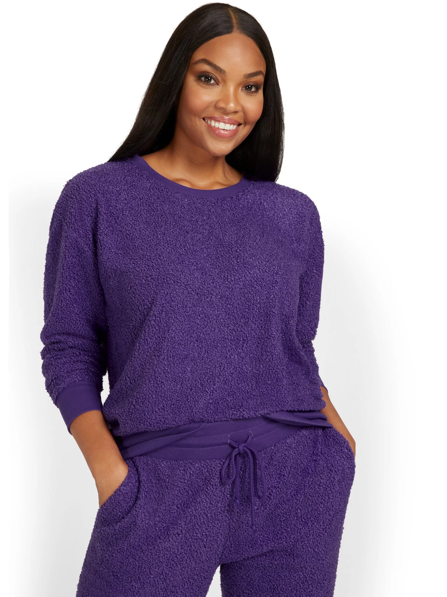 Cozy Teddy Pullover Sweater - Image 8