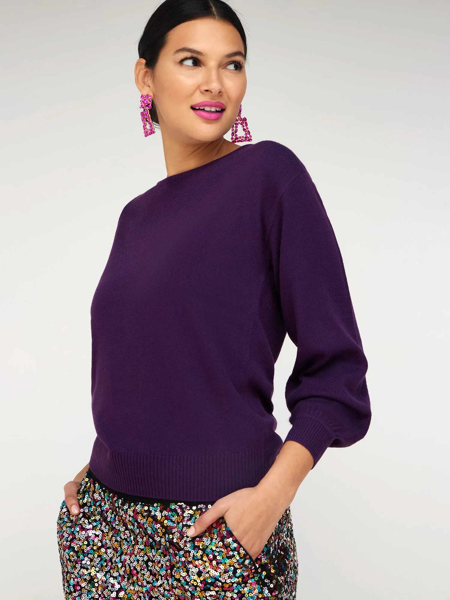 Crewneck Bow-Back Sweater - Image 17