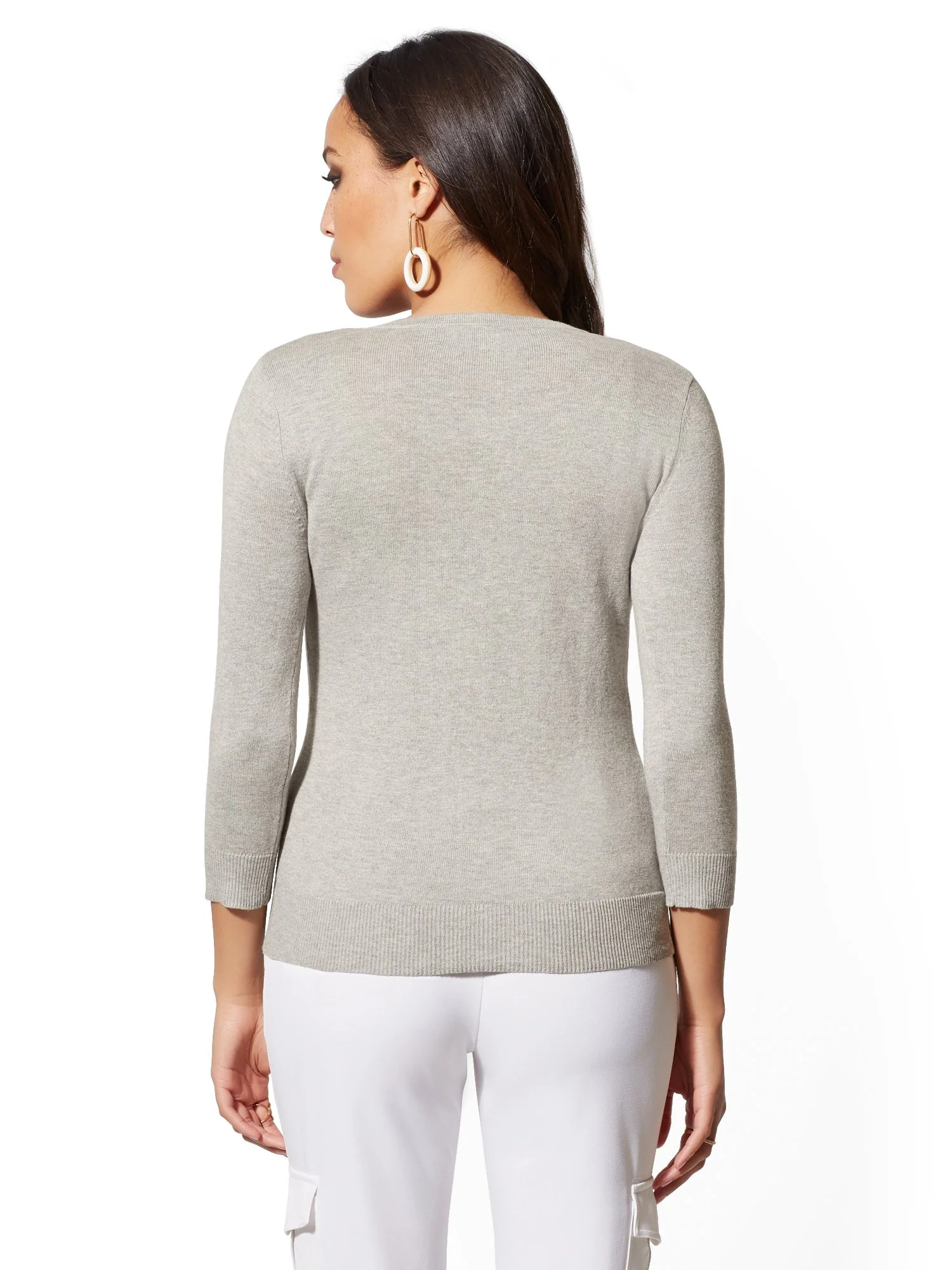 Crewneck Chelsea Cardigan - 7th Avenue - Image 10