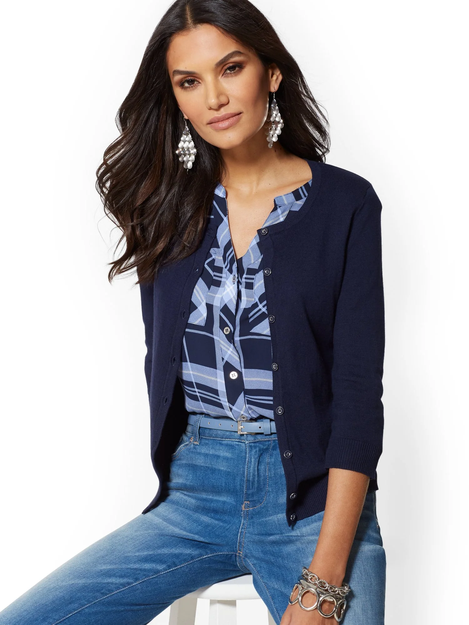 Crewneck Chelsea Cardigan - 7th Avenue - Image 12