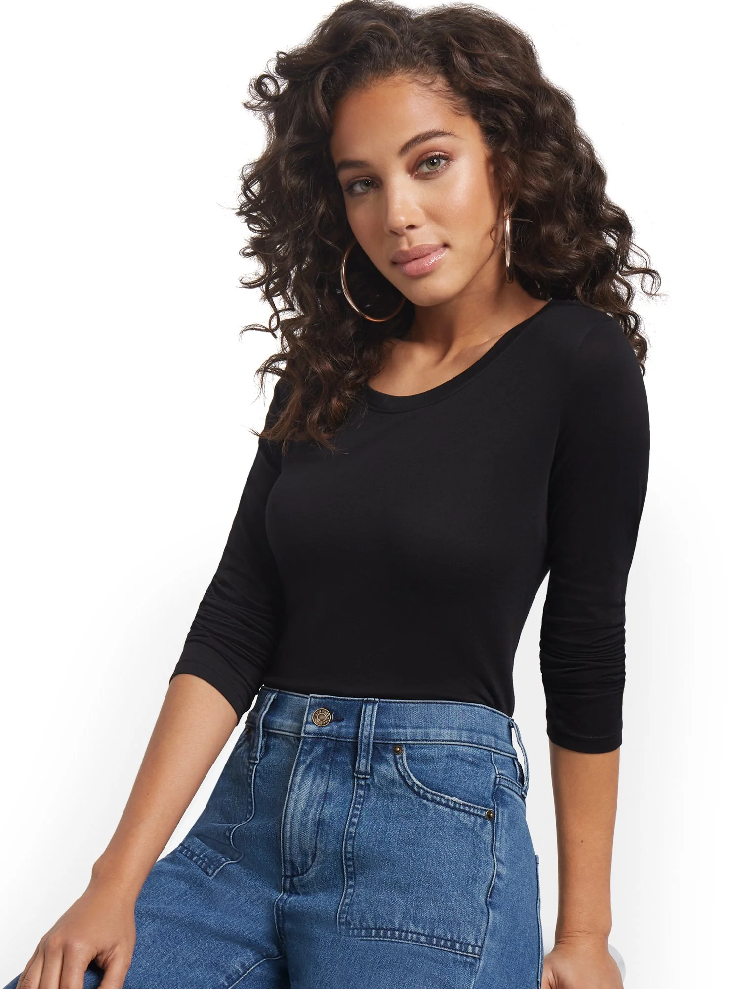 Crewneck Long-Sleeve Perfect Tee - Image 2
