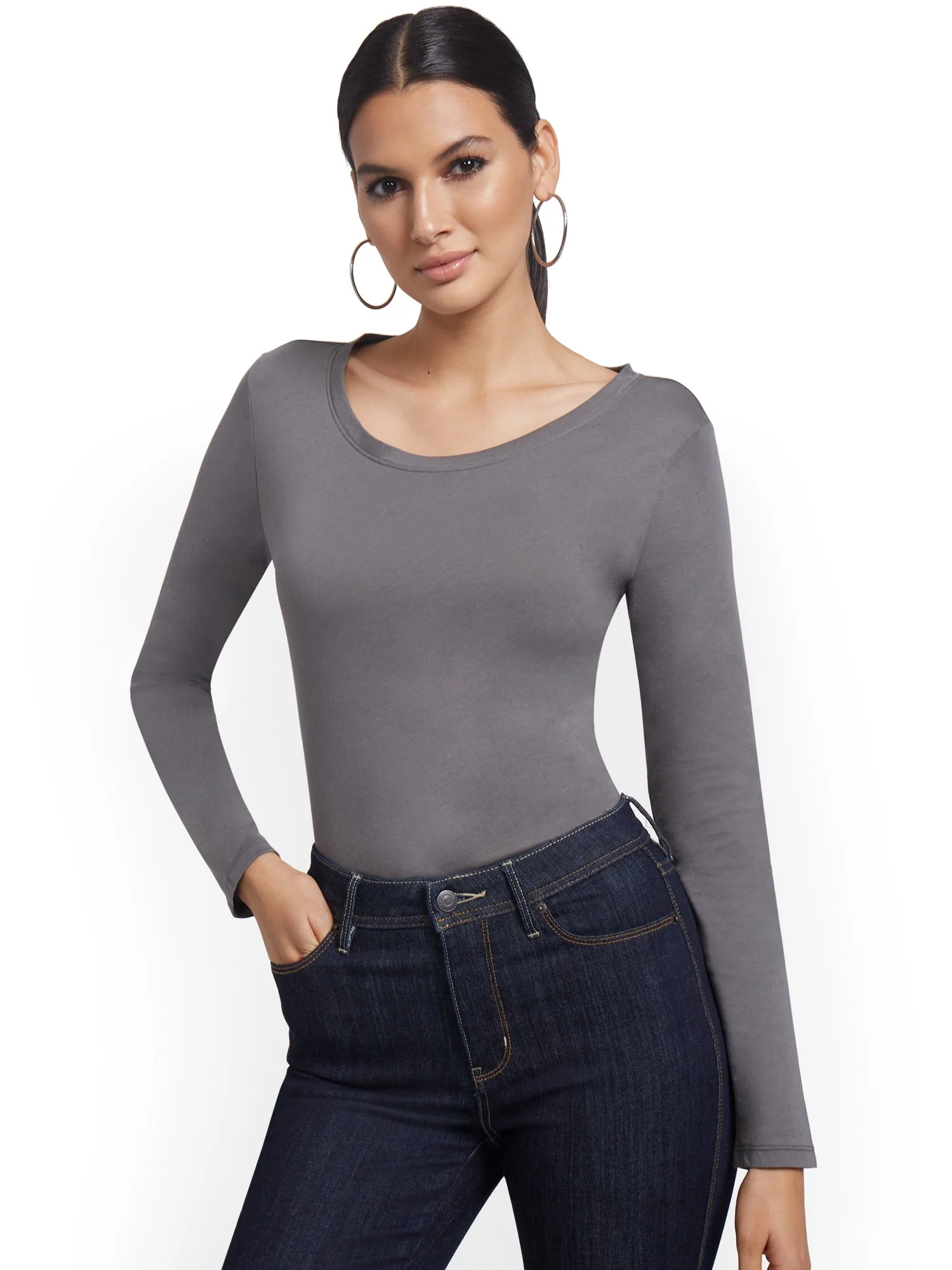 Crewneck Long-Sleeve Perfect Tee - Image 20