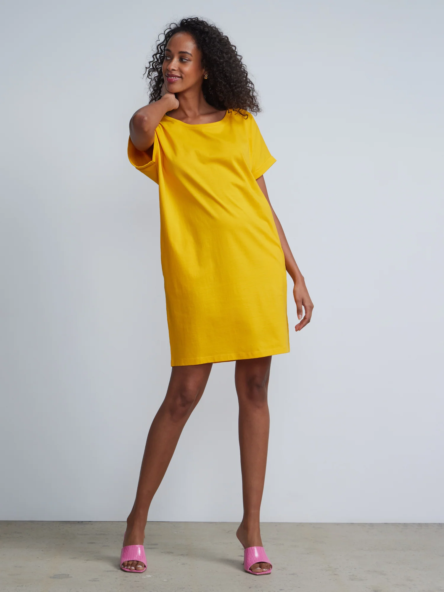 Crewneck Perfect Tee Dress - Image 17