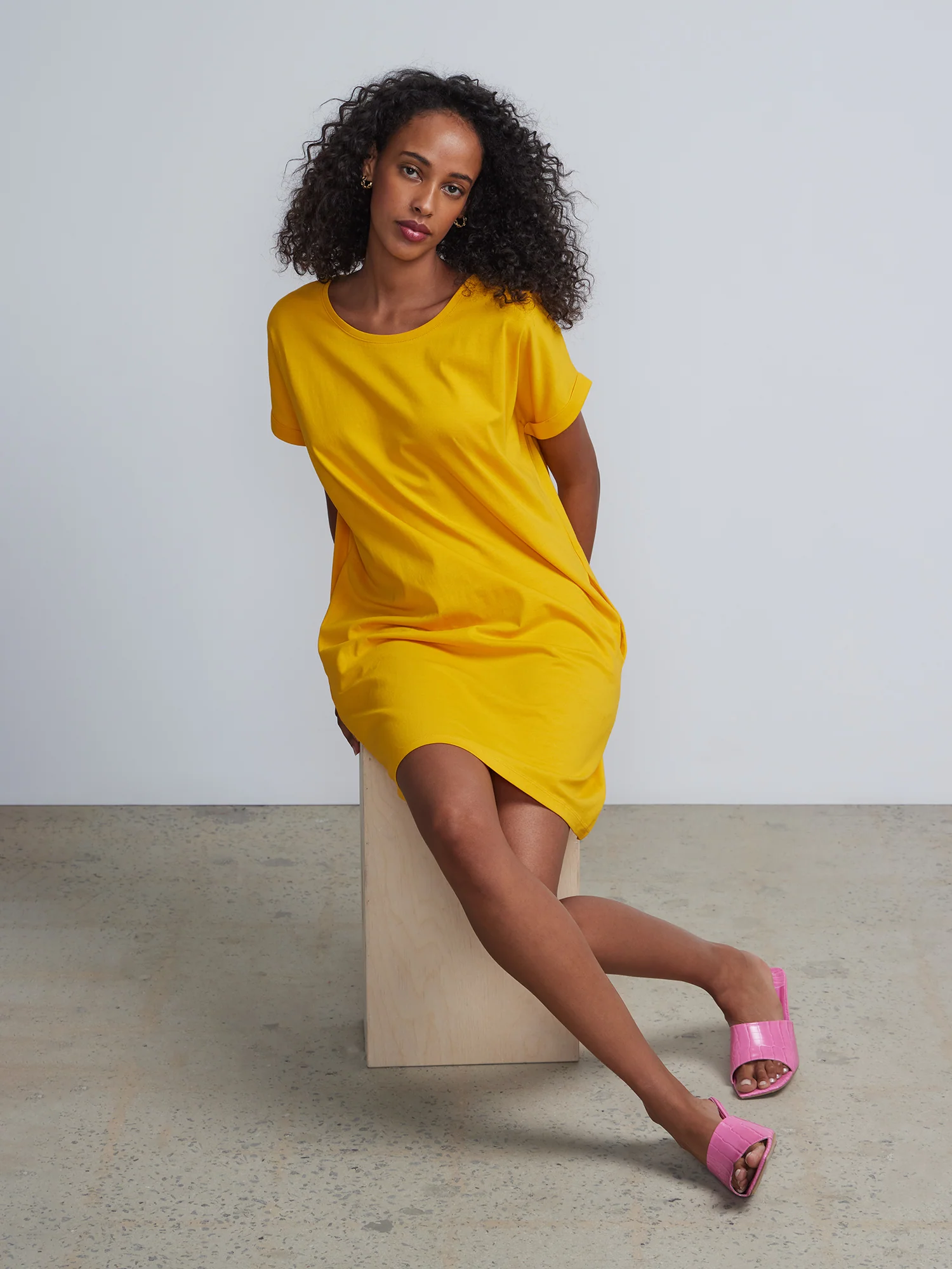 Crewneck Perfect Tee Dress - Image 20