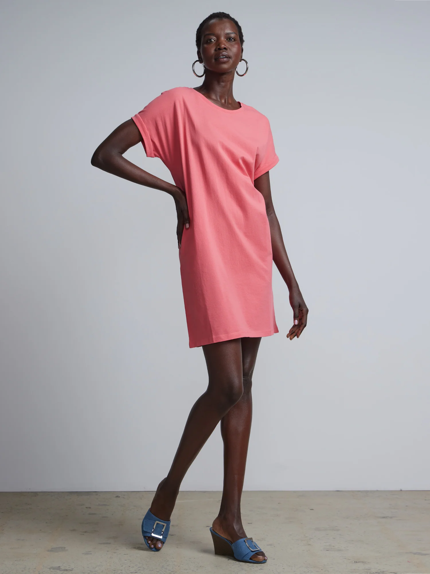 Crewneck Perfect Tee Dress - Image 38