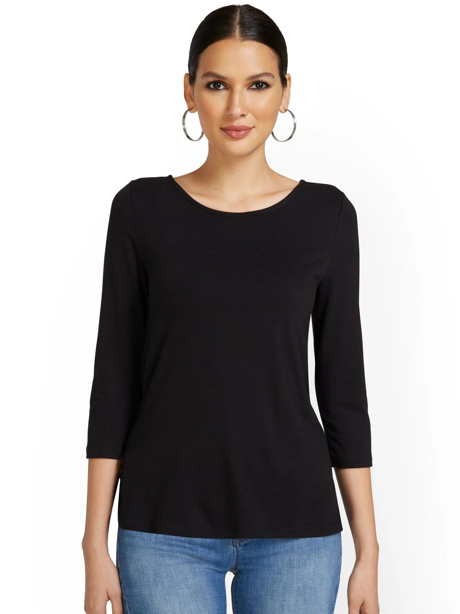 Criss-Cross Hem Tunic Top - Image 4