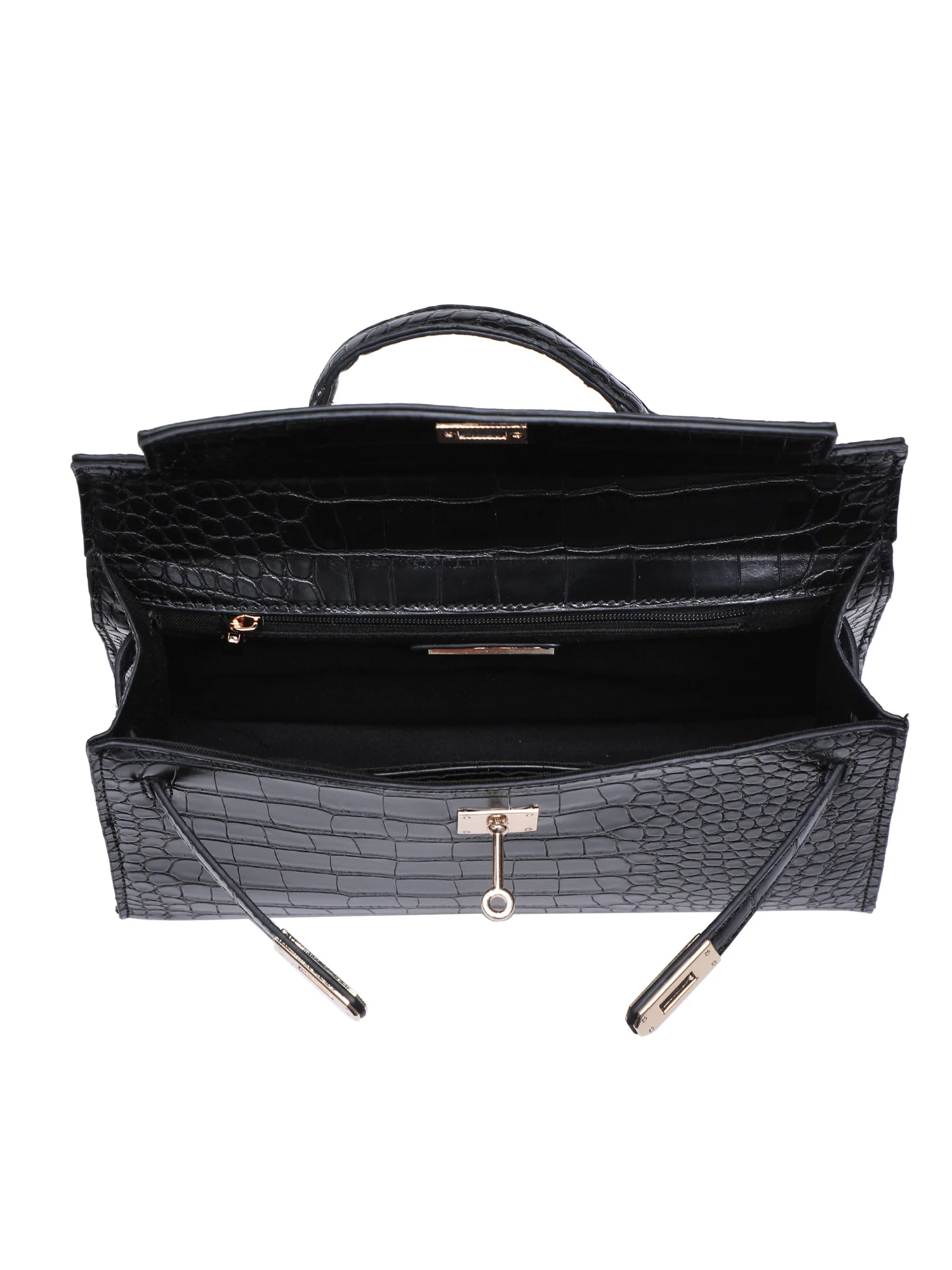 Croc Top-Handle Bag - Urban Expressions - Image 4