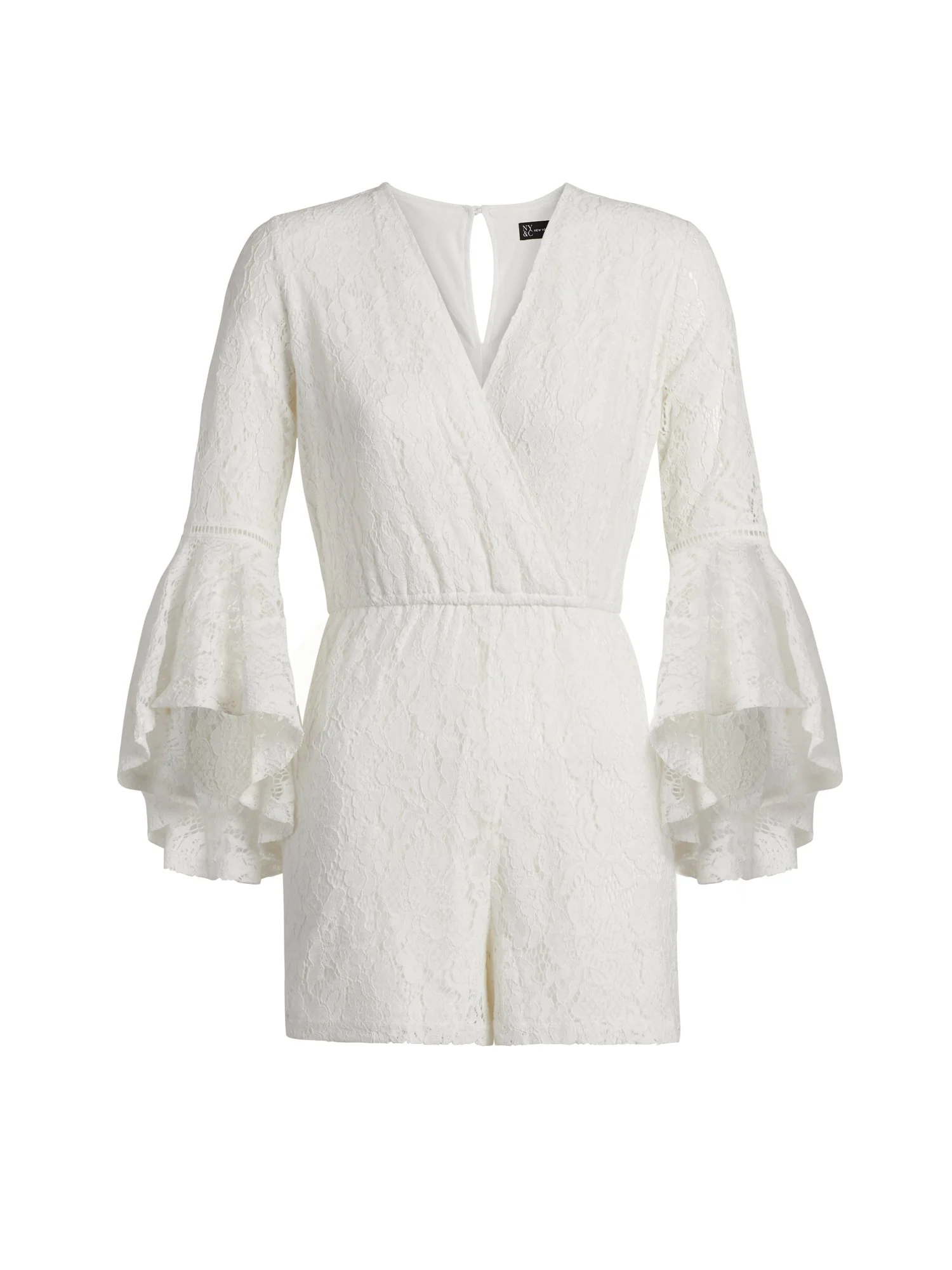 Crochet Bell-Sleeve Romper - Image 2