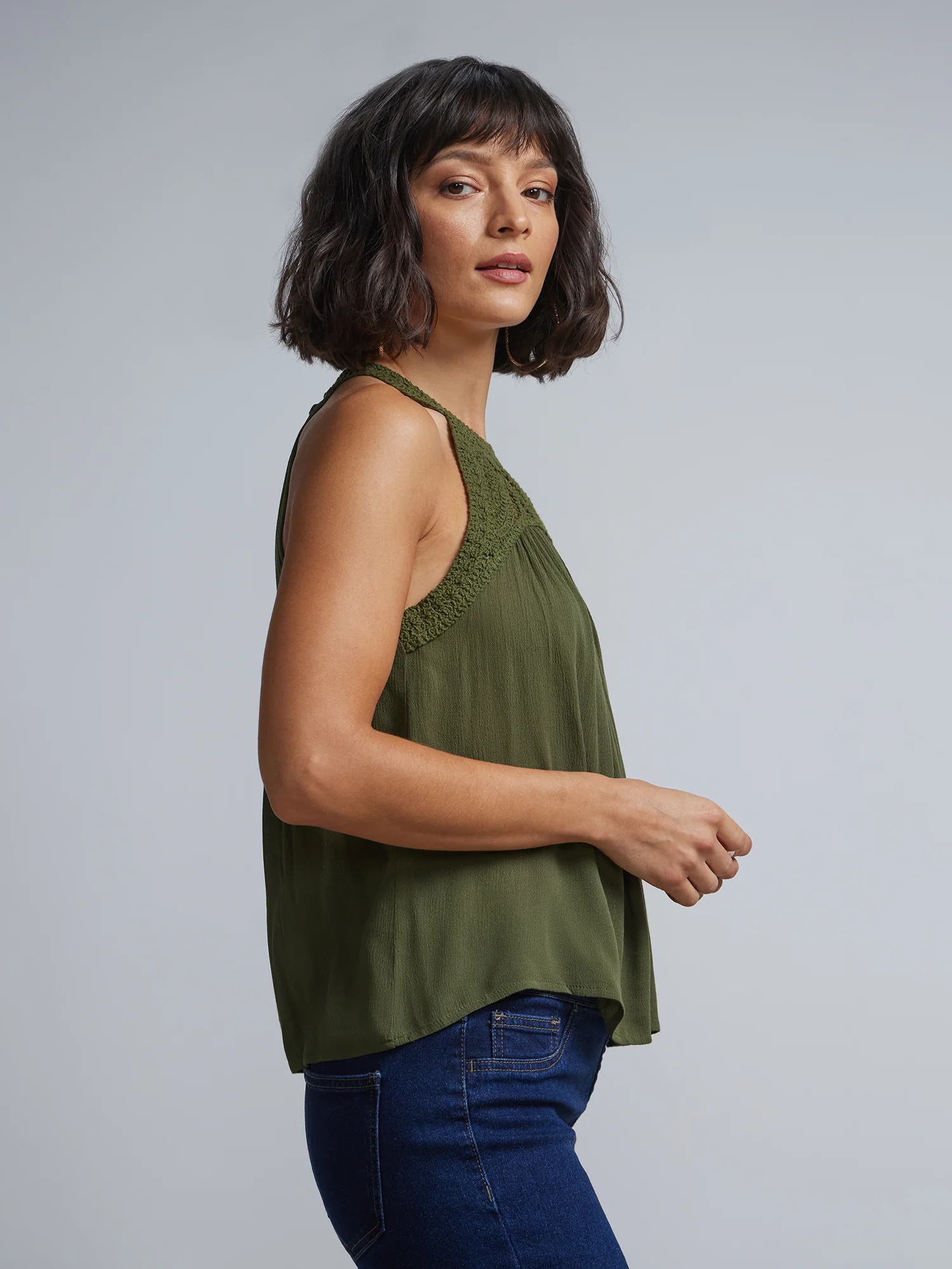 Crochet-Lace Halterneck Top - Image 2