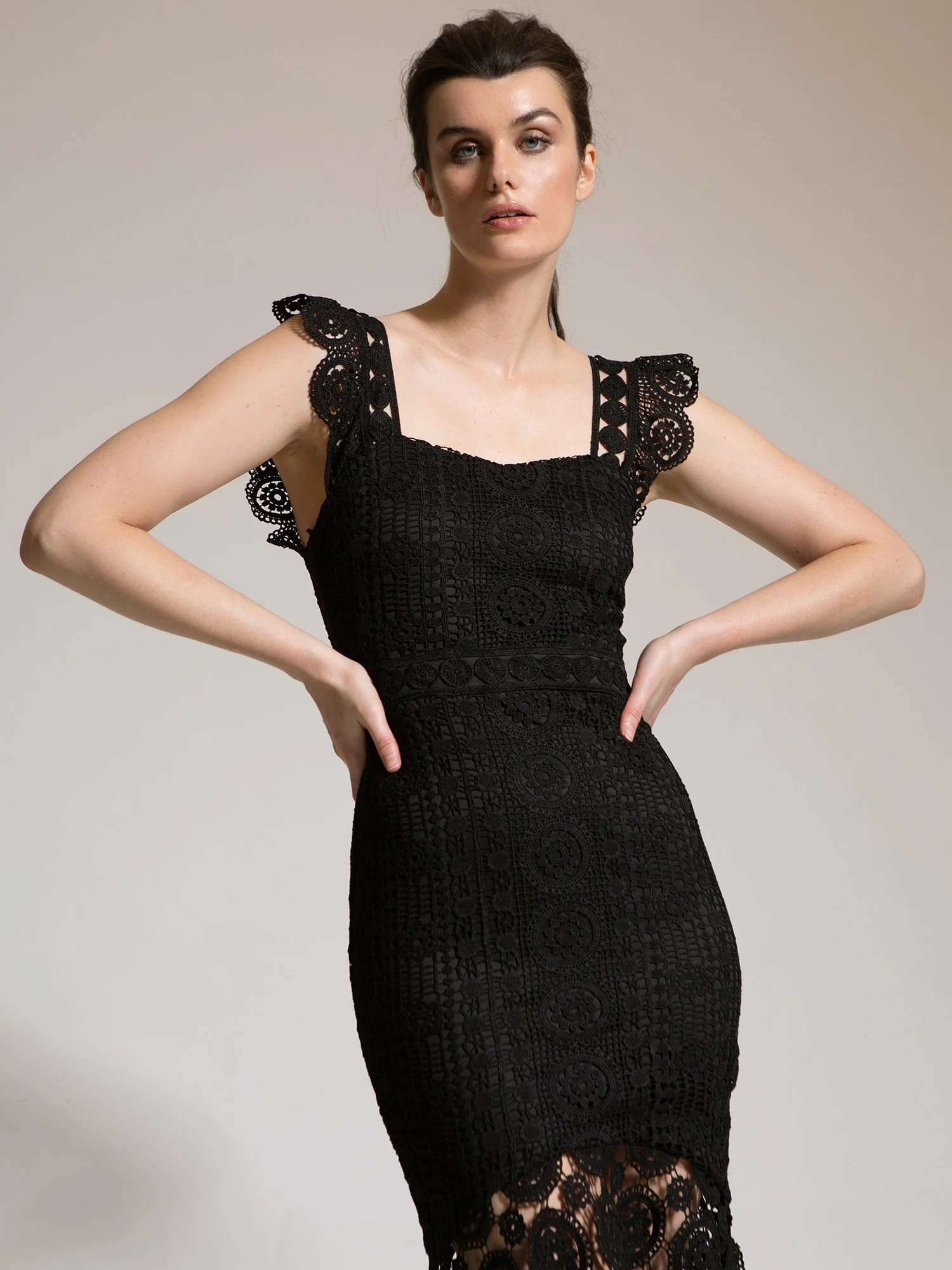 Crochet-Lace High-Low Dress - Lena - Image 3