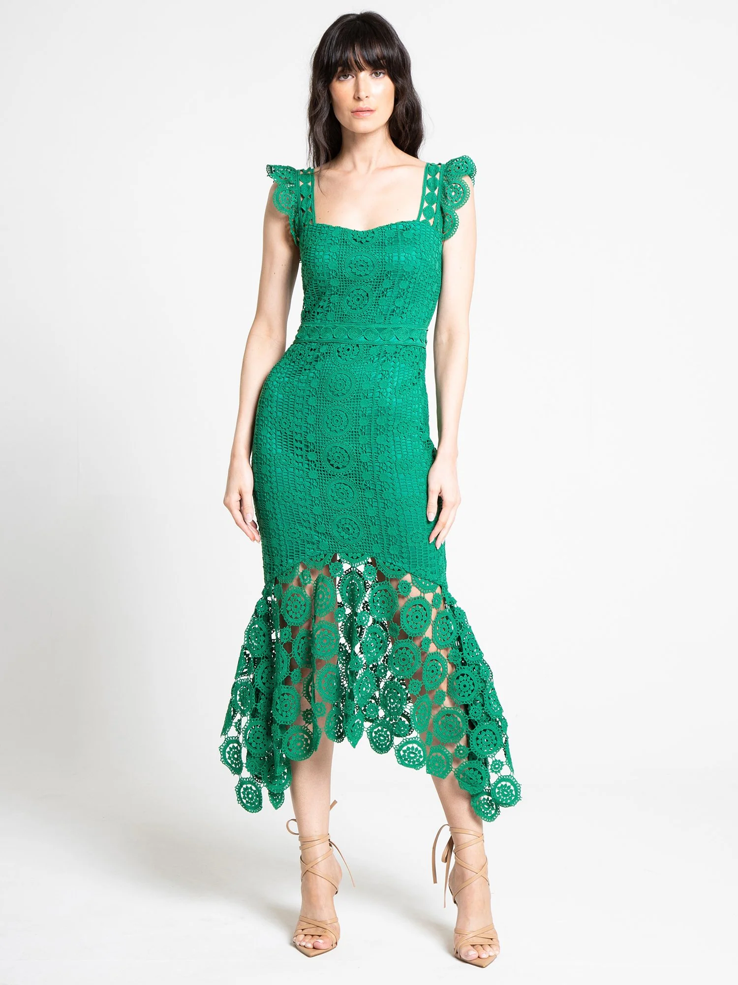 Crochet-Lace High-Low Dress - Lena - Image 7