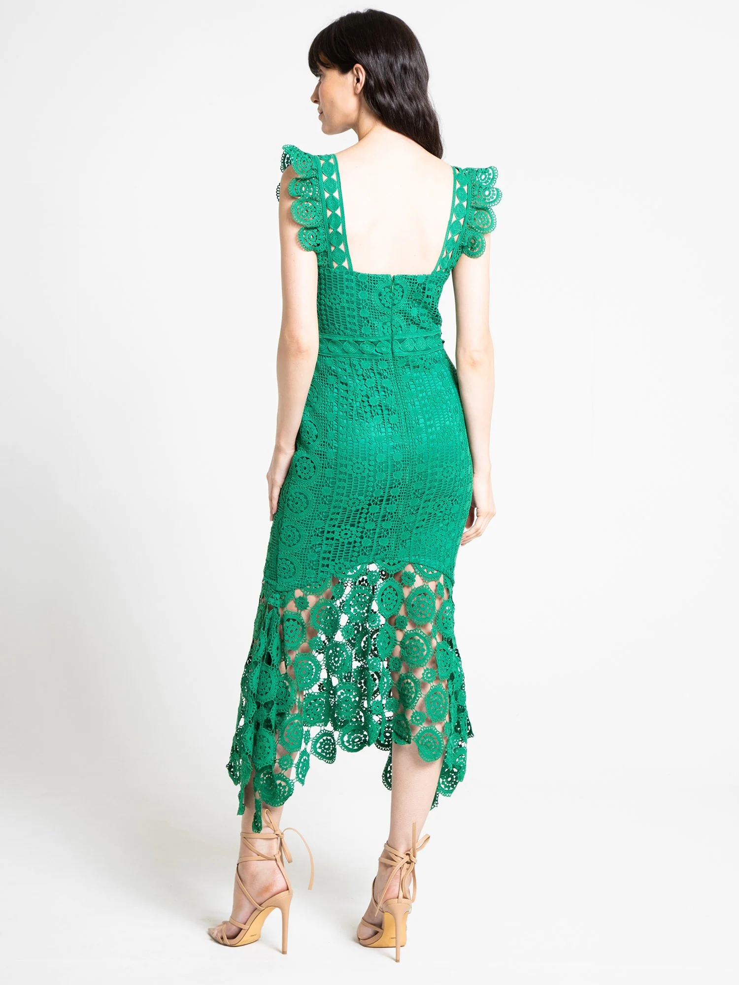 Crochet-Lace High-Low Dress - Lena - Image 8