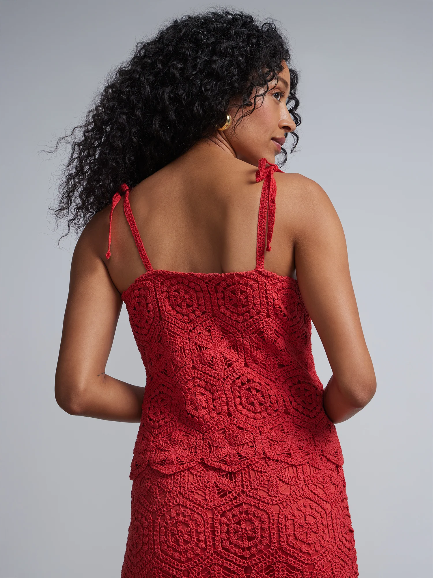 Crochet-Lace Sleeveless Top - Image 3