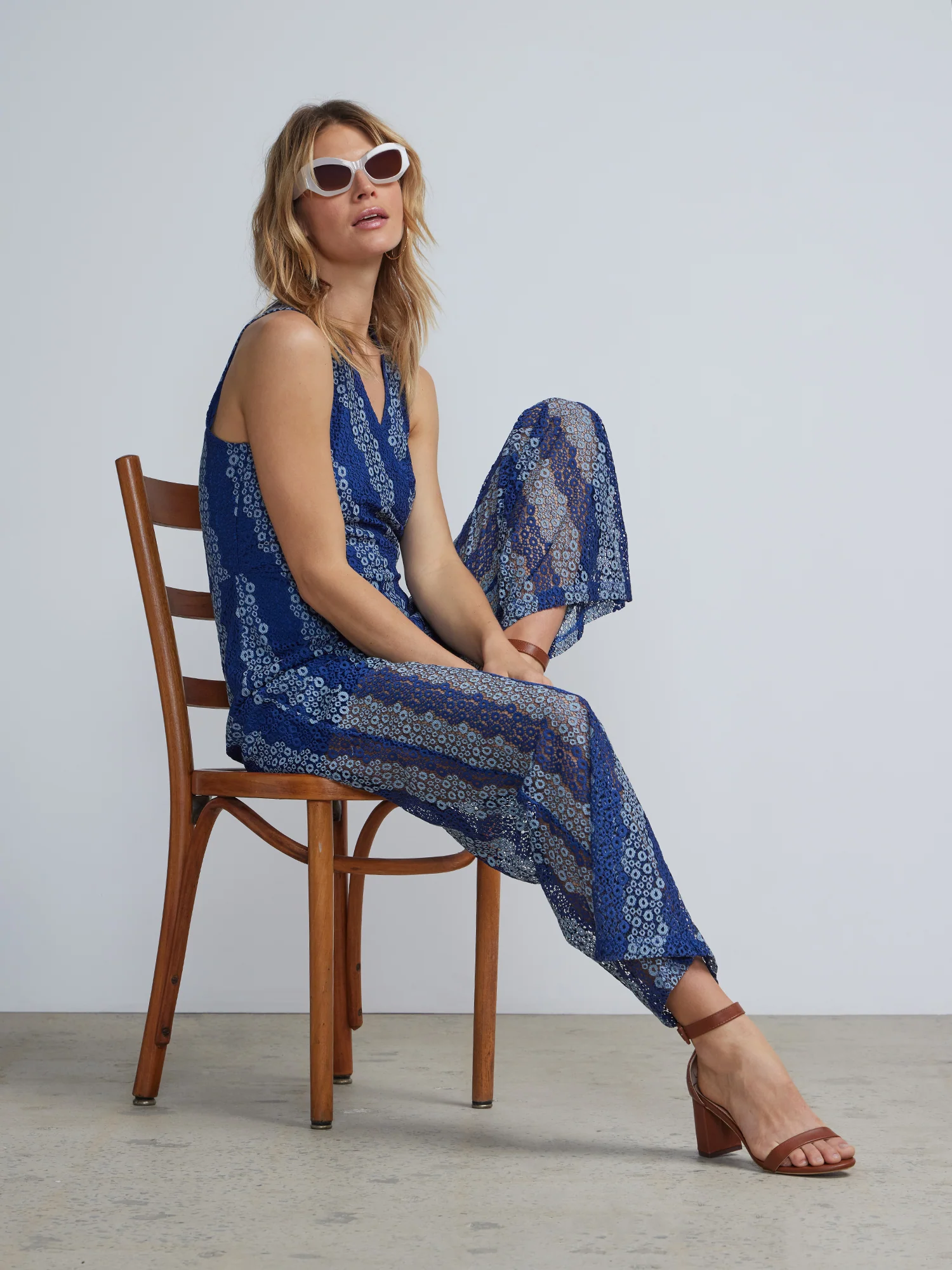 Crochet Overlay Jumpsuit