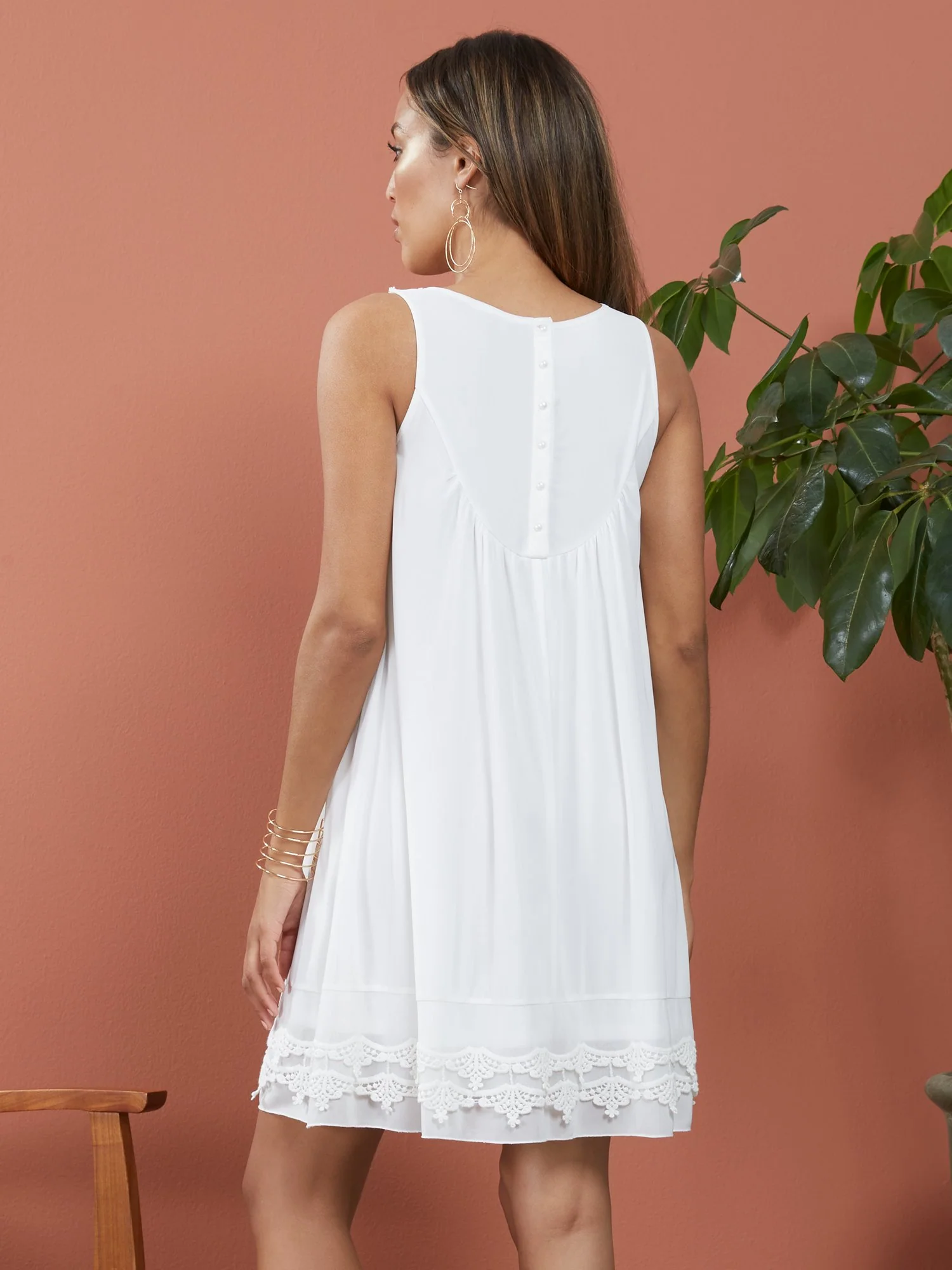 Crochet Tank Swing Dress - Image 3