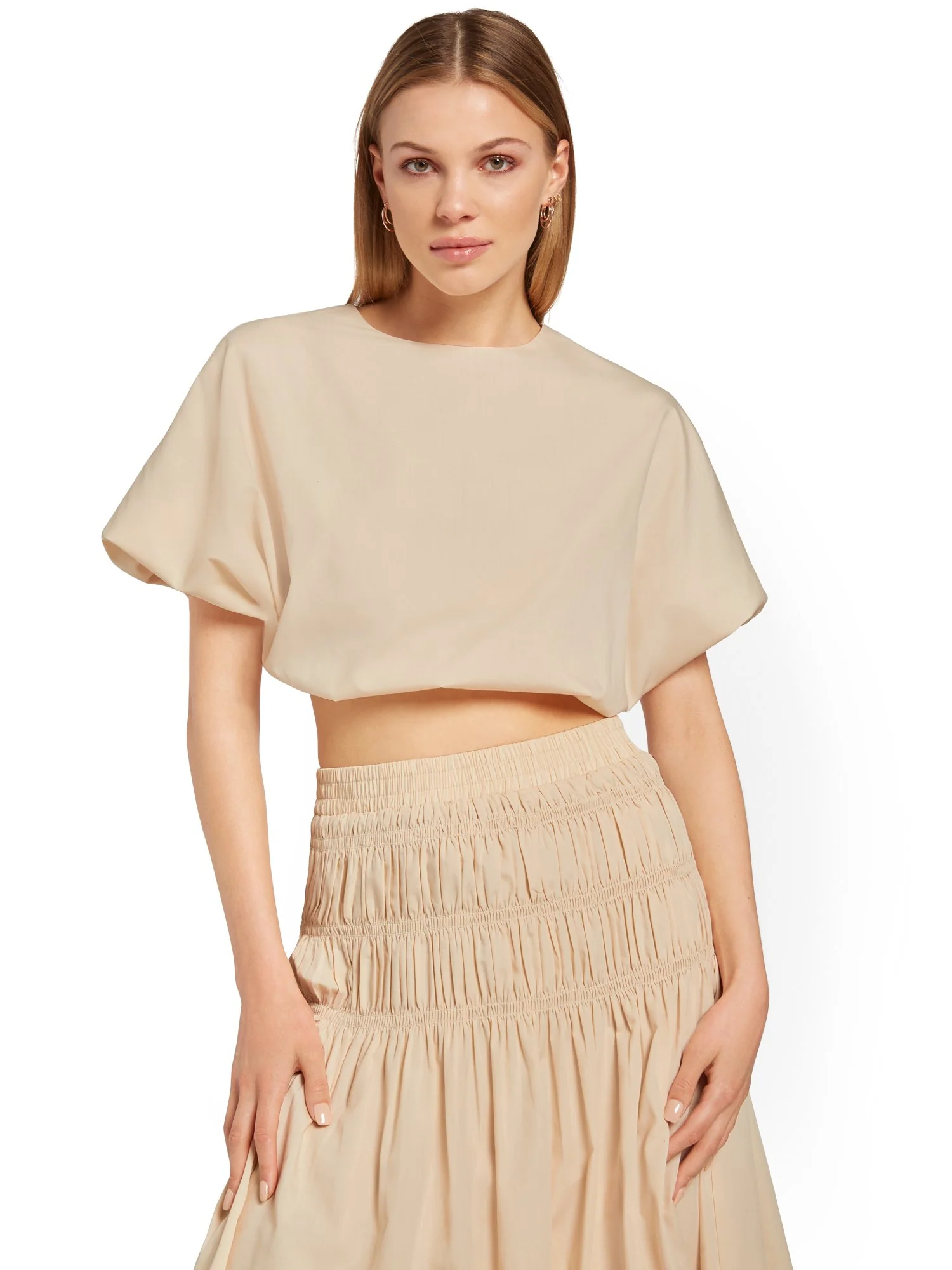 Cropped Poplin Top - Reveuse - Image 5