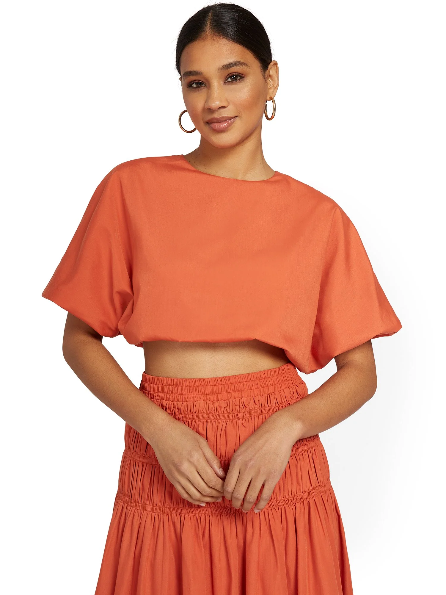 Cropped Poplin Top - Reveuse - Image 8