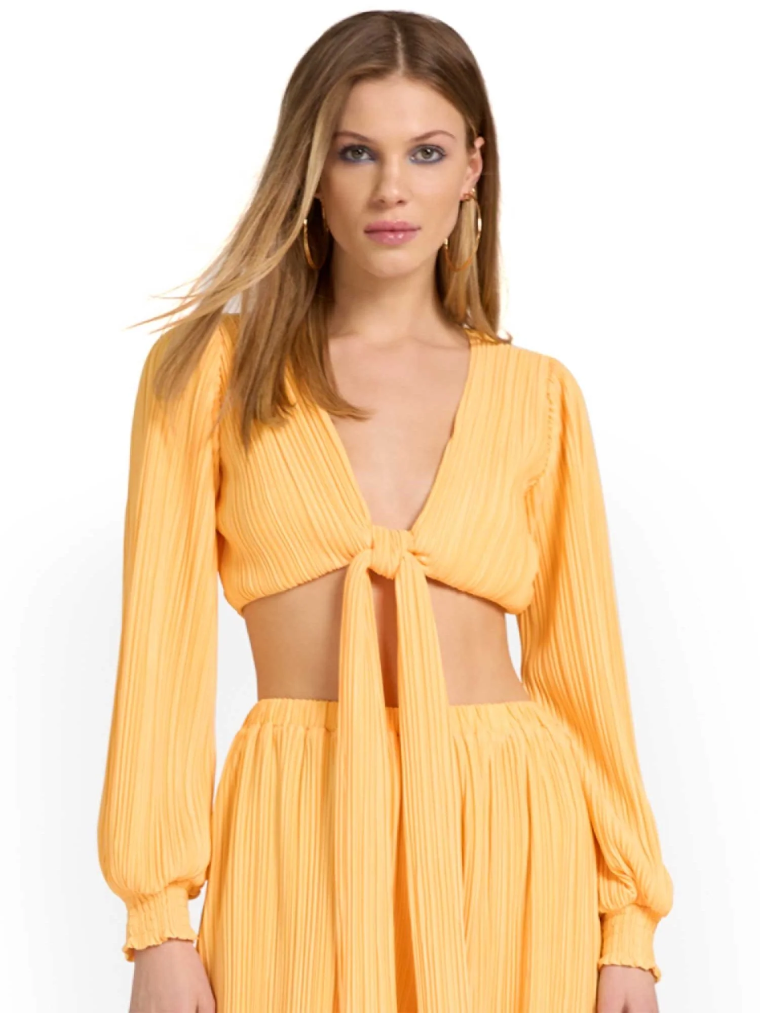 4Sienna Cropped V-Neck Wrap Top - Brands We Love