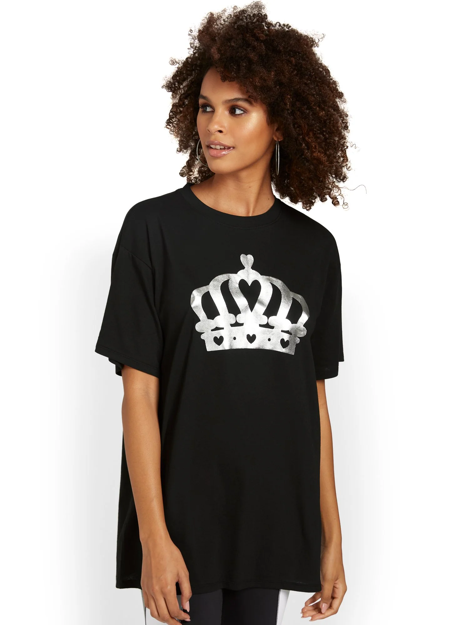 Crown Oversized Graphic Tee - Image 2
