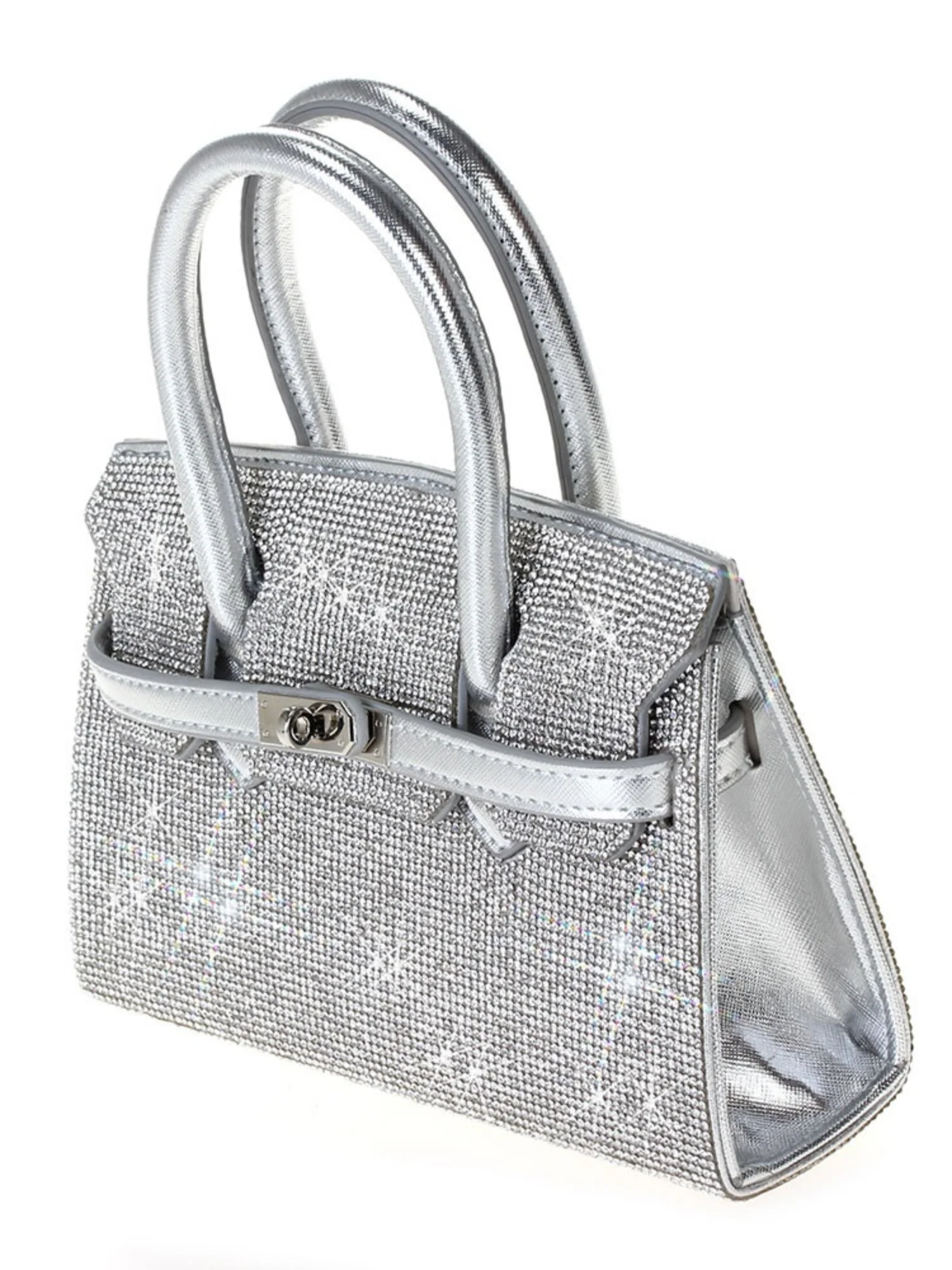 Crystal Double Top-Handle Mini Bag - Image 3
