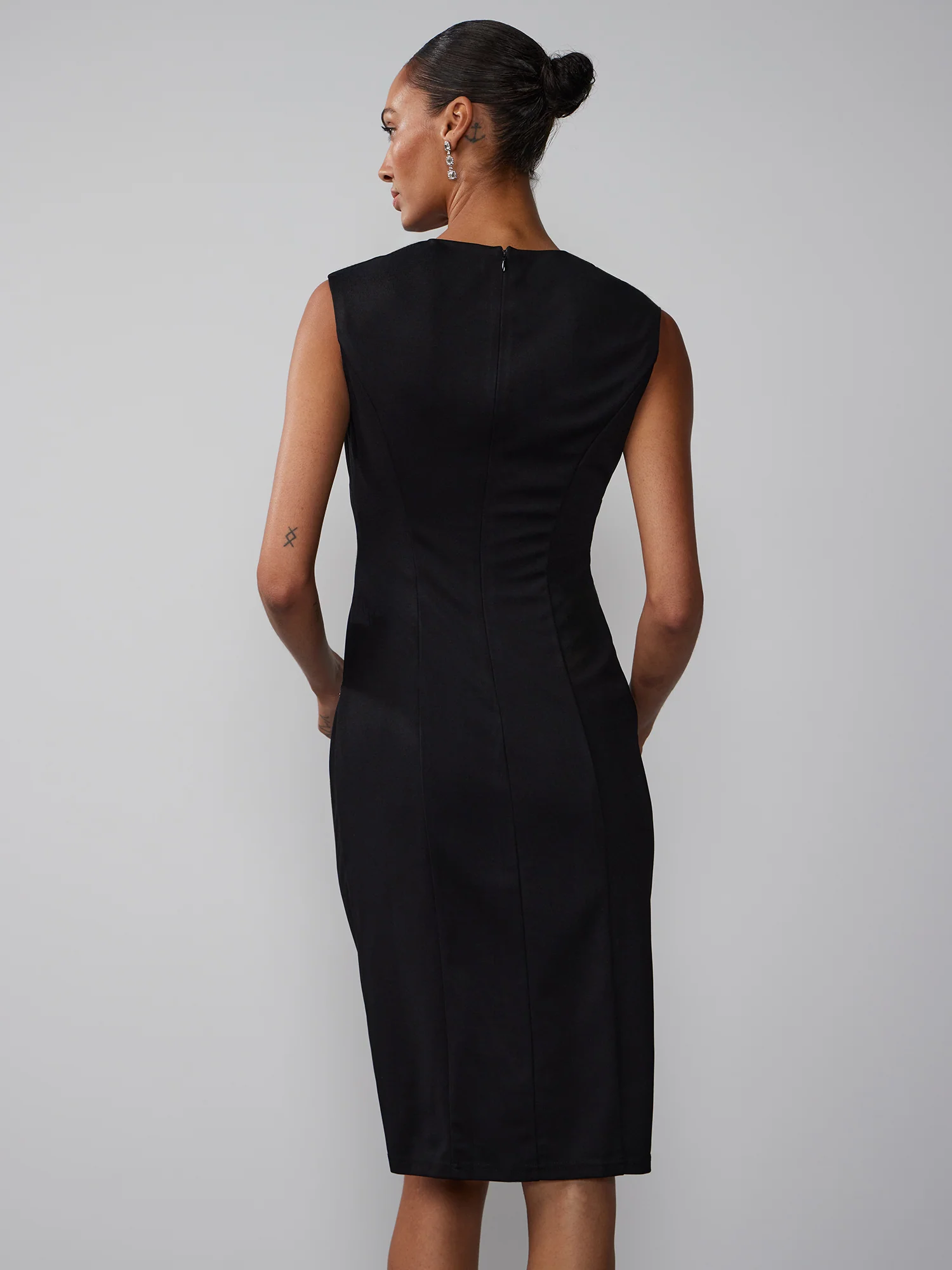 Rhinestone Fringe Bodycon Dress - Image 3