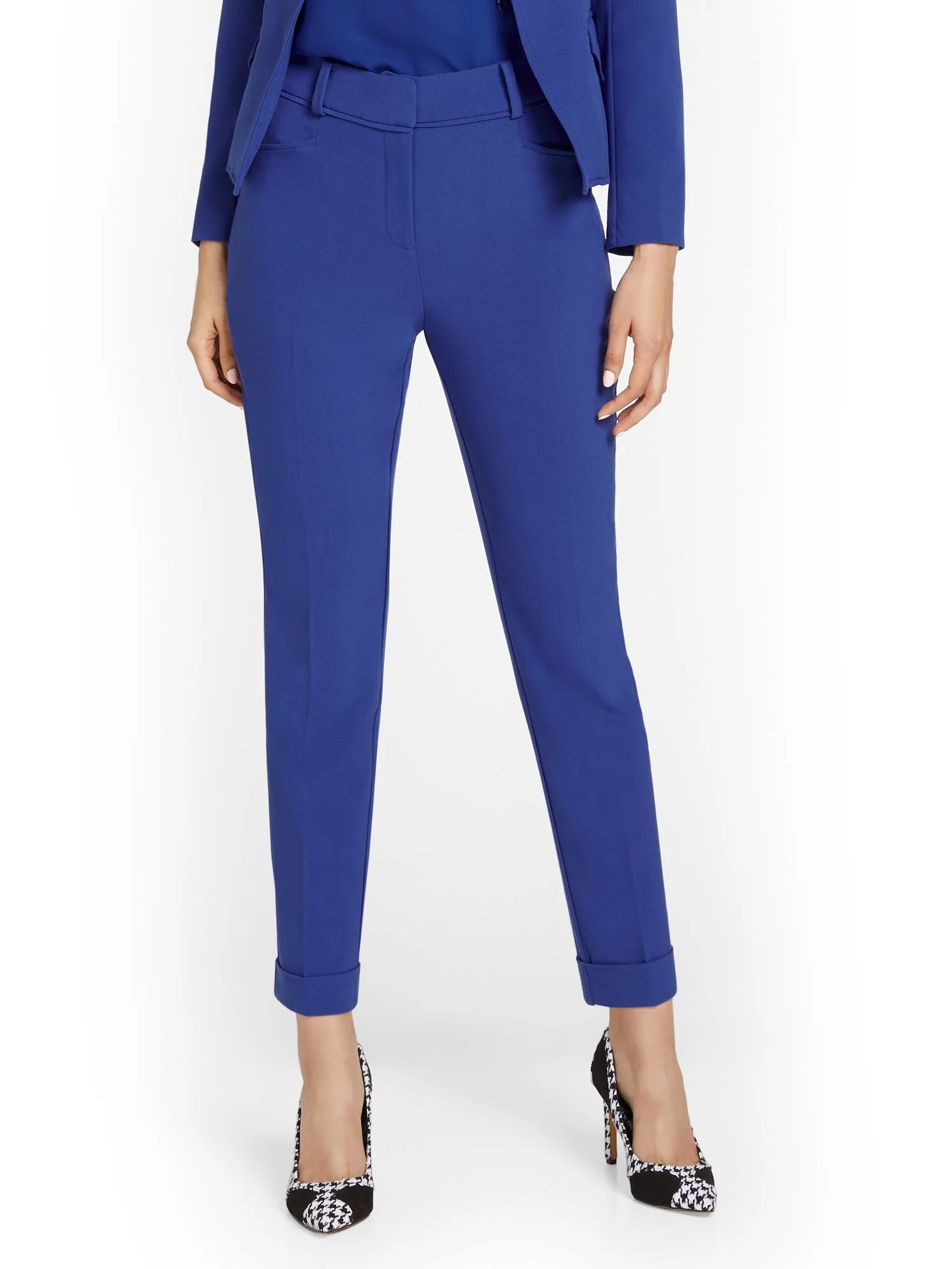 Cuffed Ankle Pant - Essential Stretch - 7th Avenue - Image 15