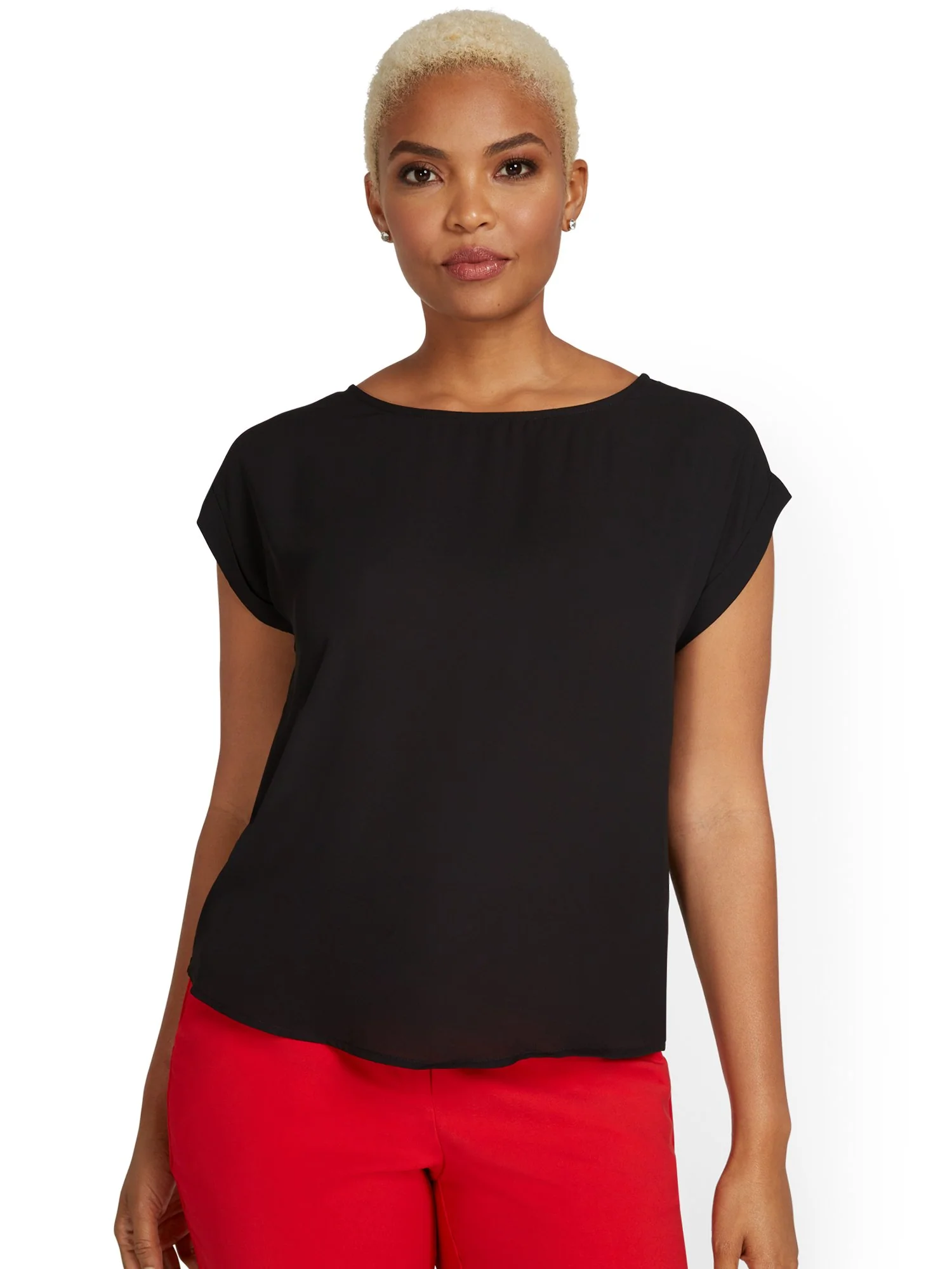 Cuffed Dolman Blouse - Image 2