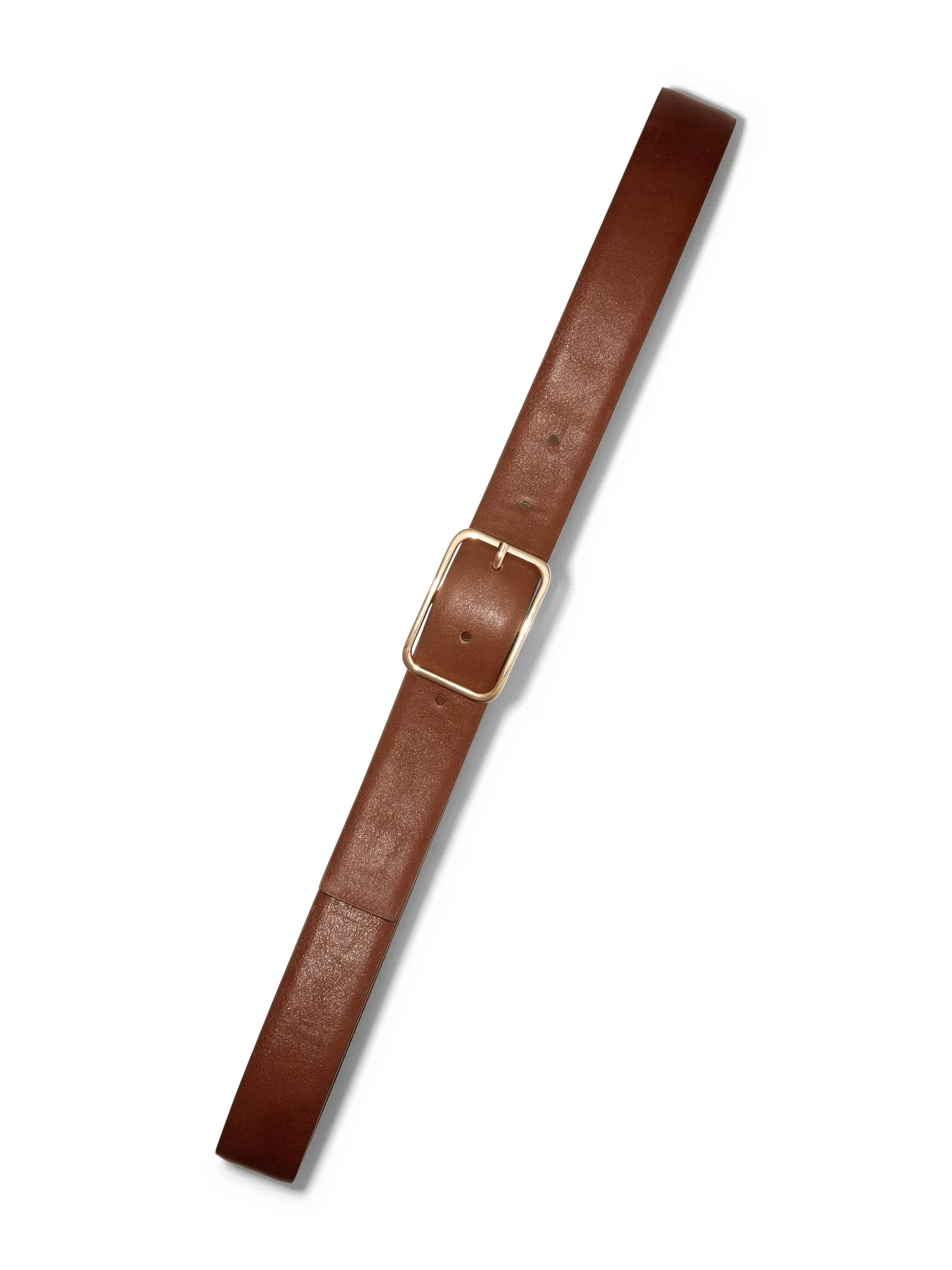 Curved Rectangle Buckle Belt
