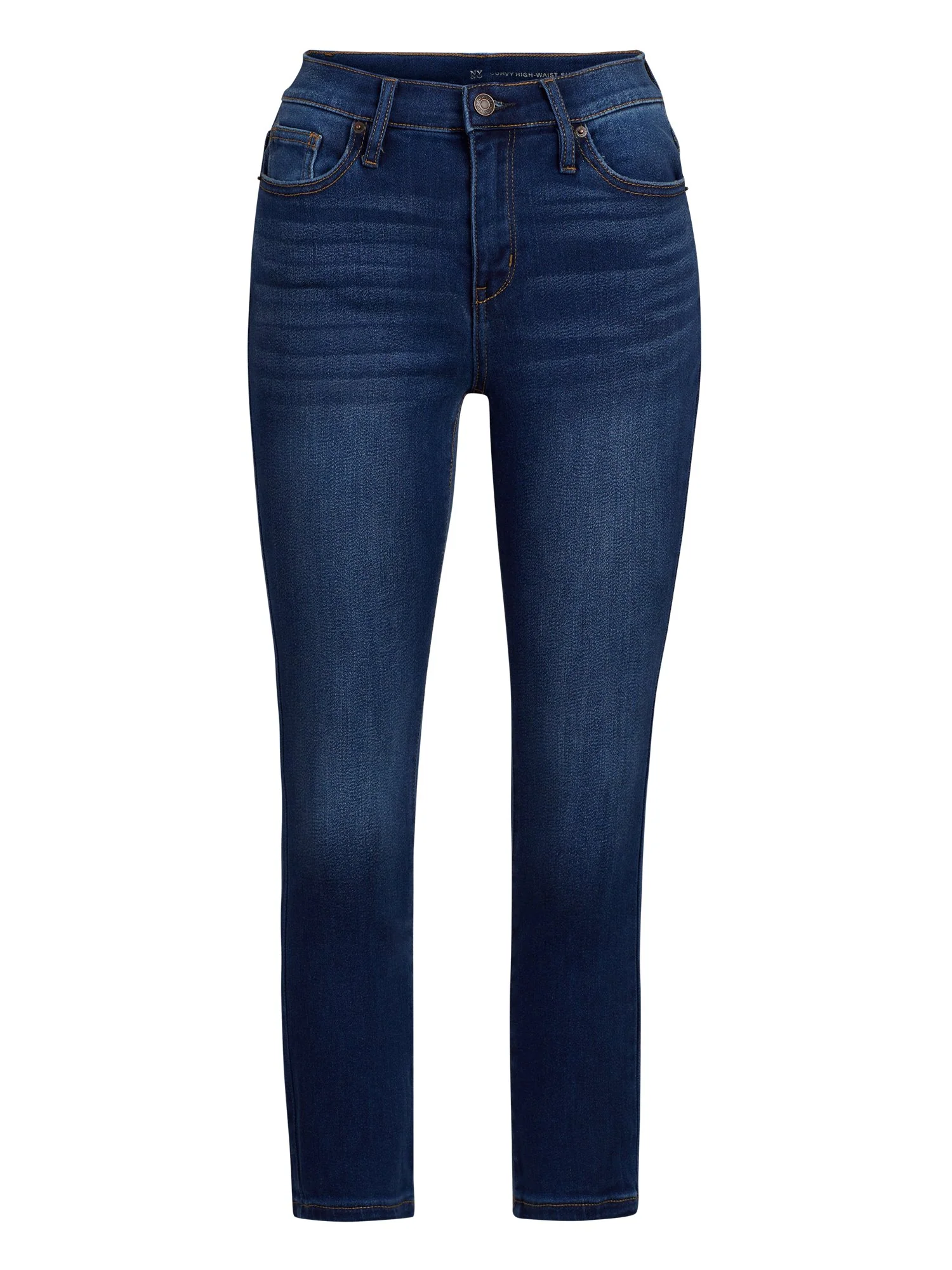 Curvy High-Waisted Capri Jeans - Image 2