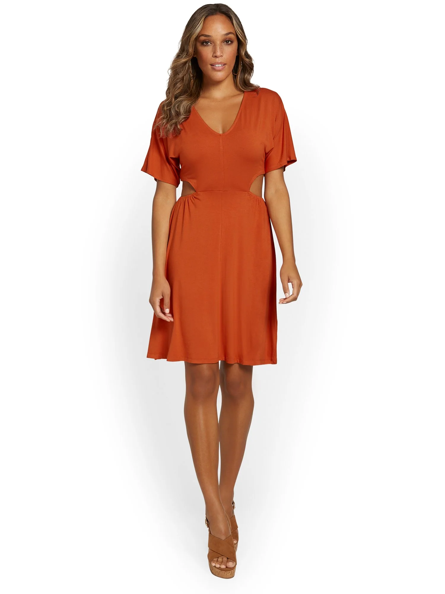 Cut-Out Knit Mini Dress - Image 12