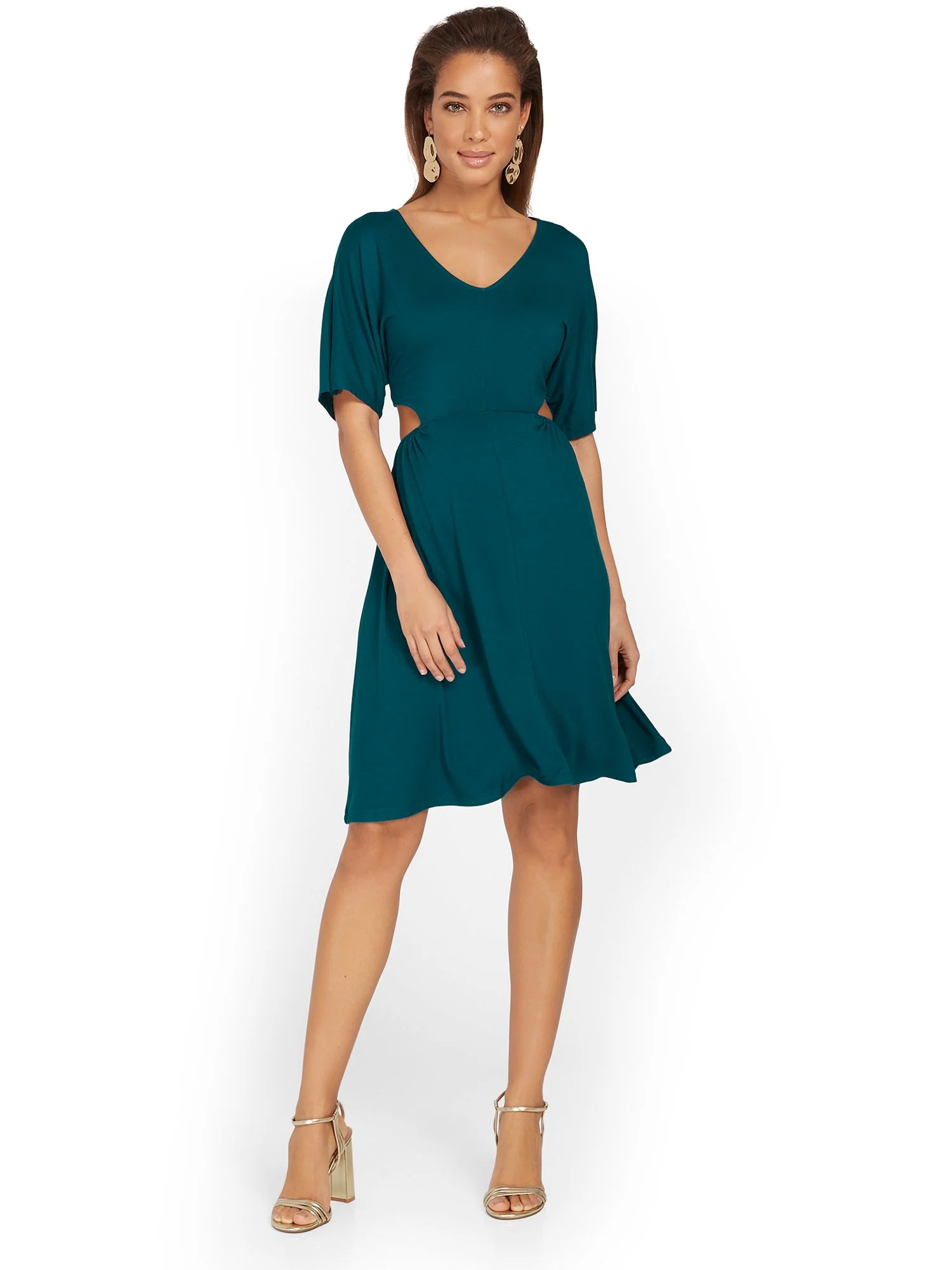 Cut-Out Knit Mini Dress - Image 8