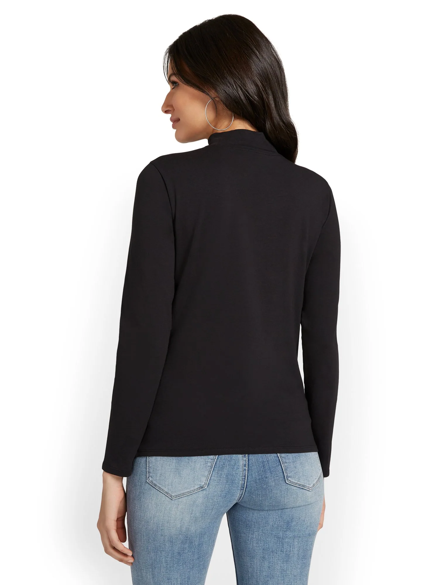 Cut-Out Mockneck City Tee - Image 3