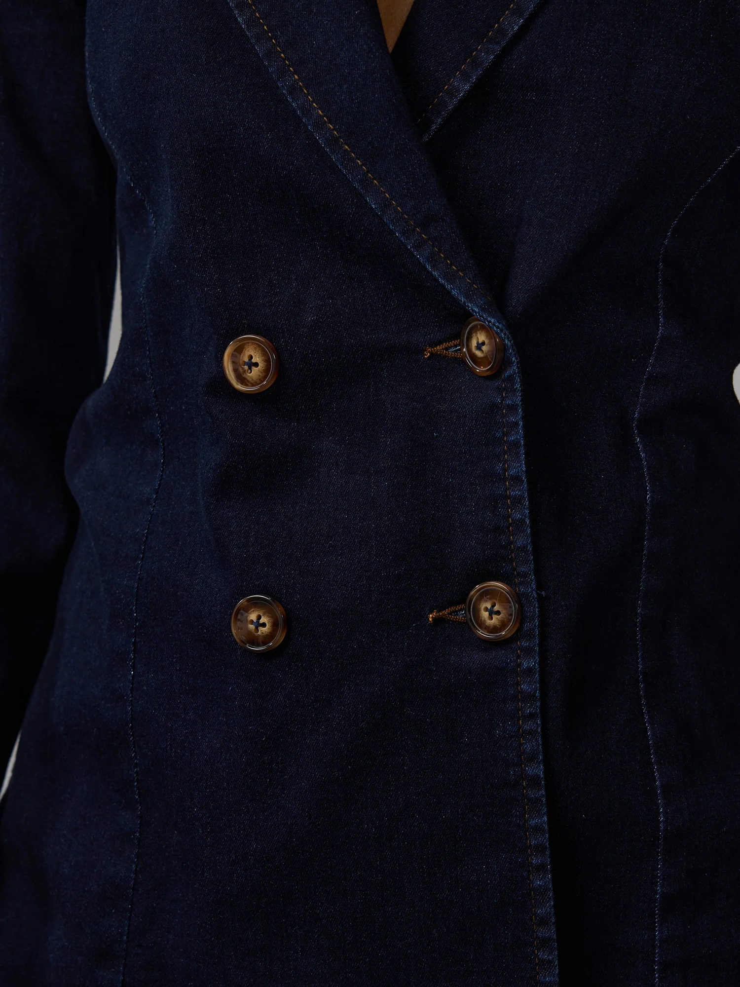 Notch Lapel Double Breasted Blazer - Image 4