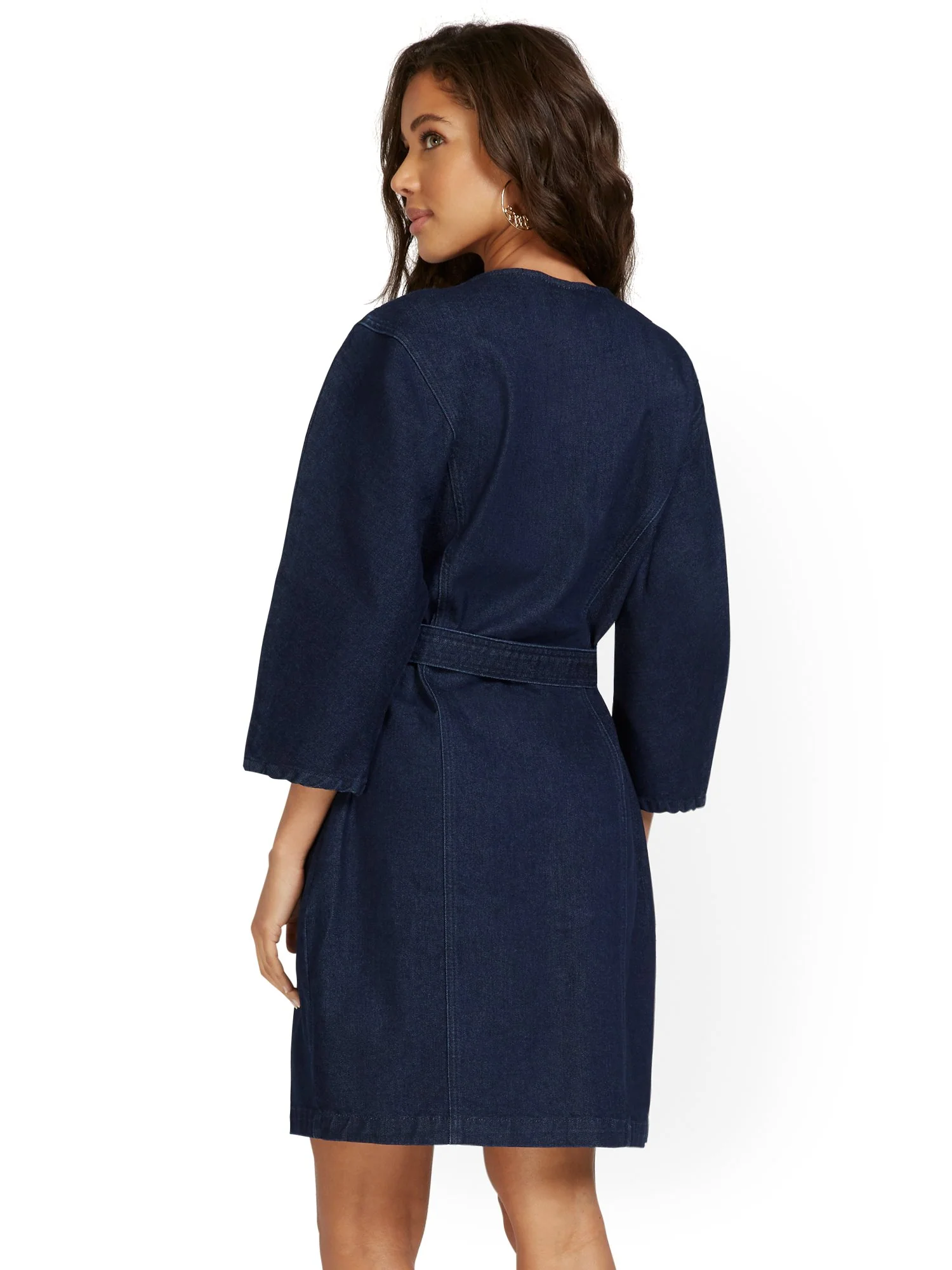 Denim Kimono Dress - Image 3