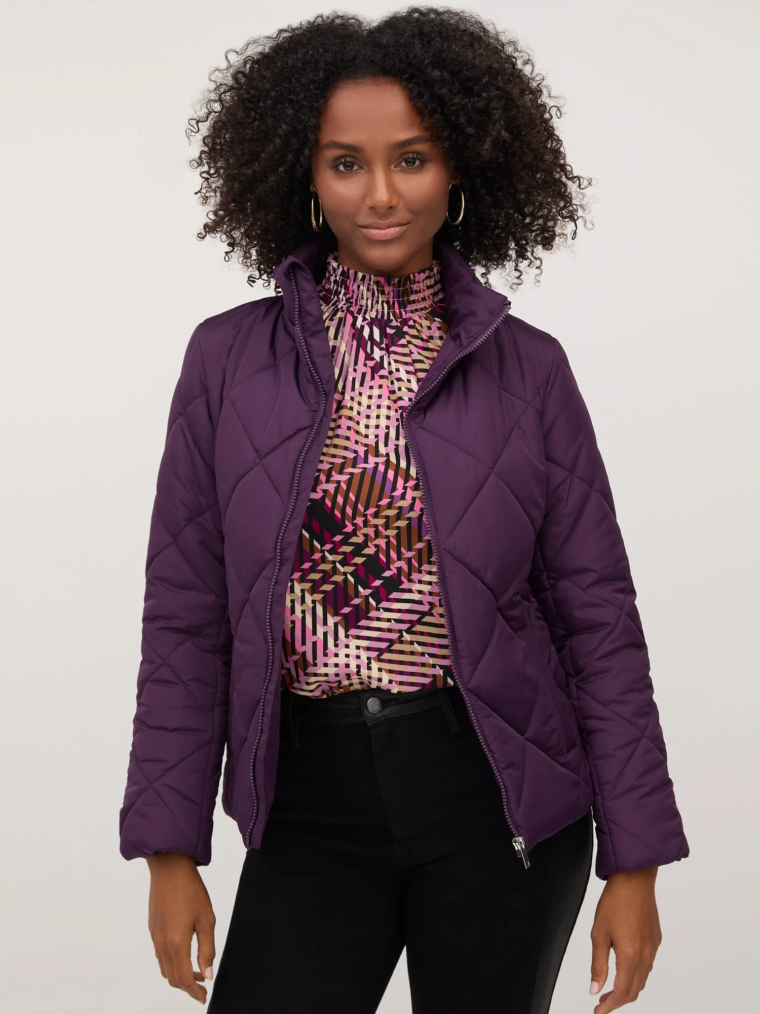 Diamond-Quilted Puffer Jacket - Image 19