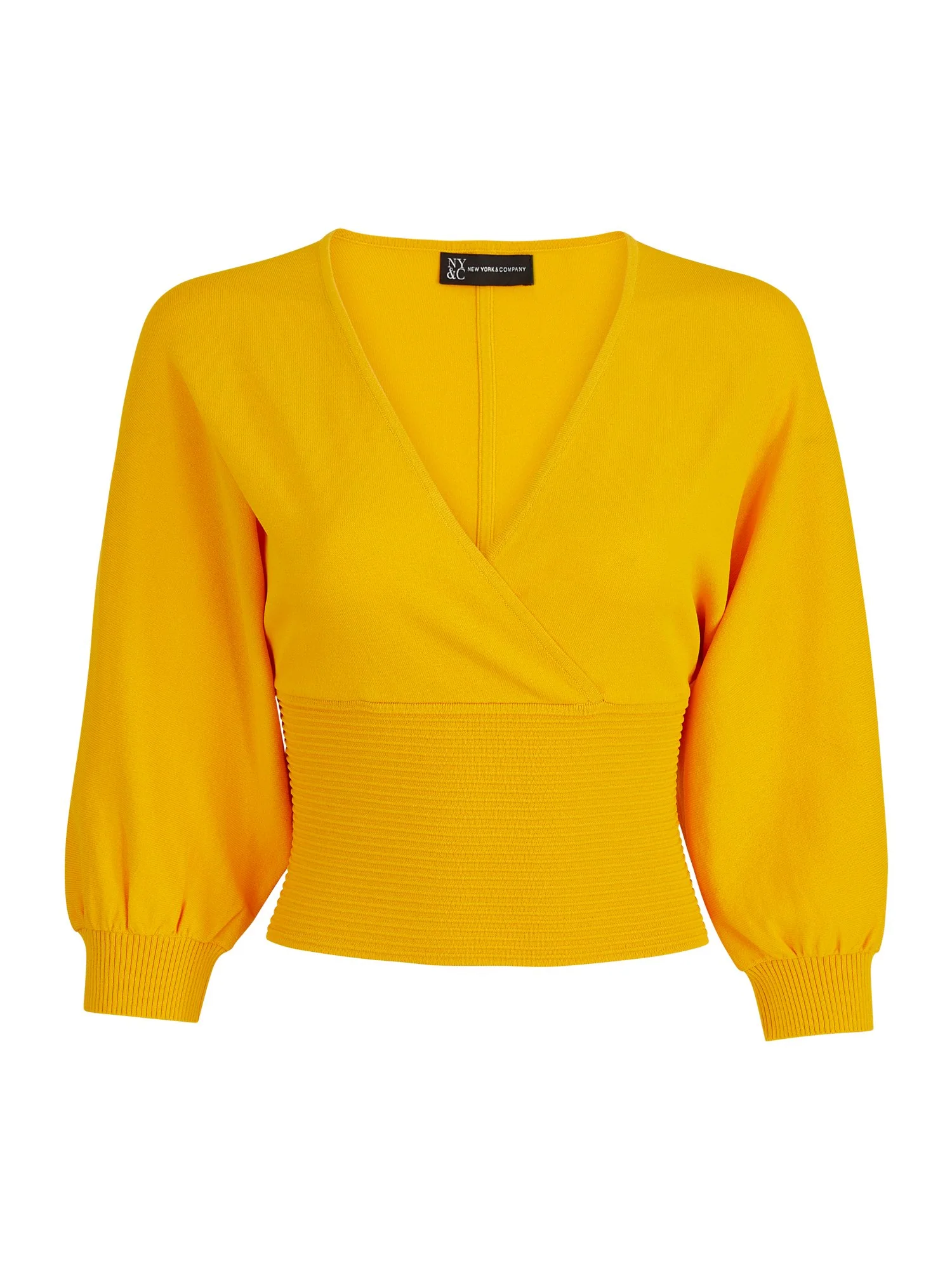 Dolman-Sleeve Wrap-Front Sweater - The NY&C Legacy Collection
