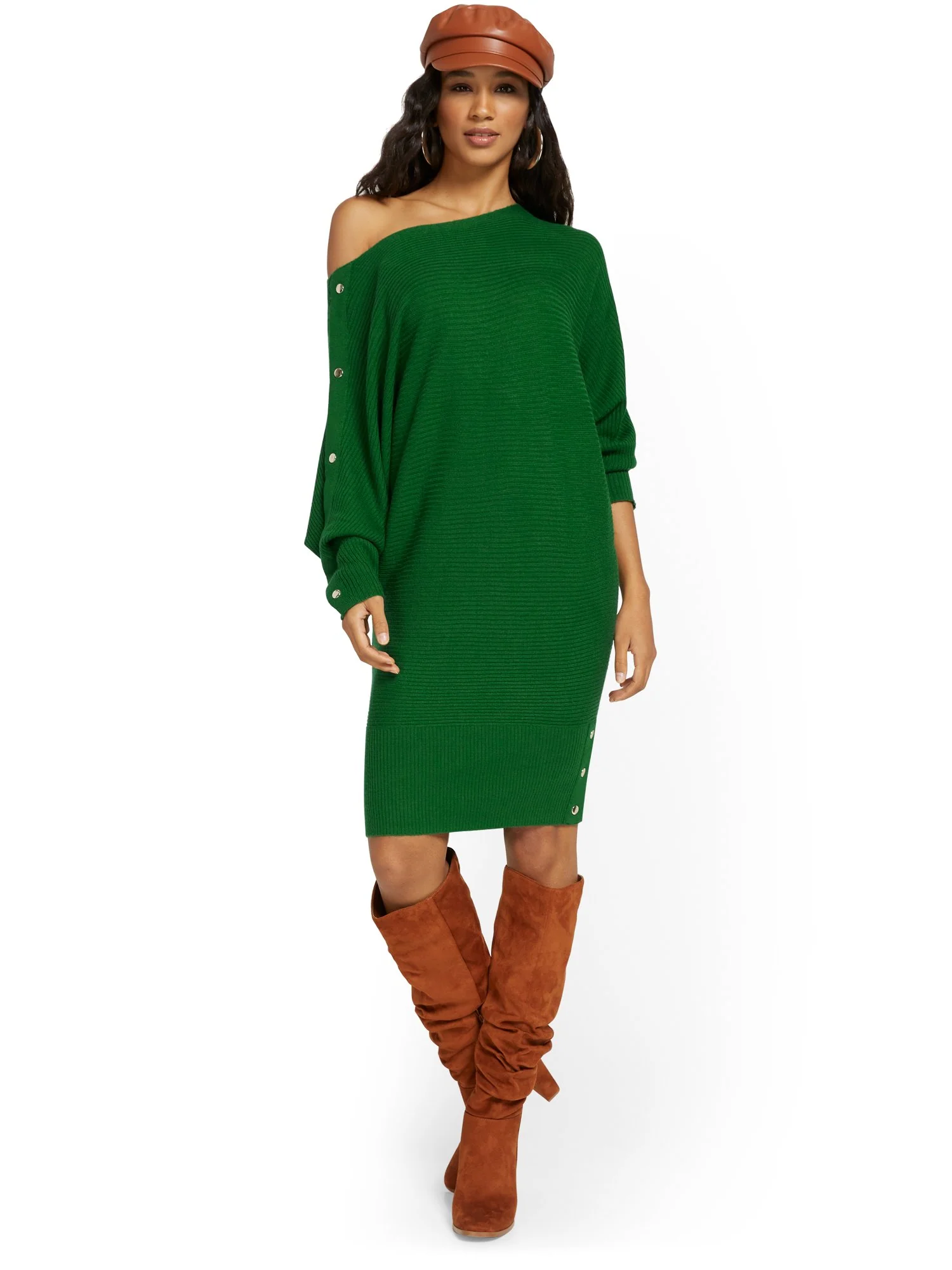 Dolman Sweater Dress - Image 10