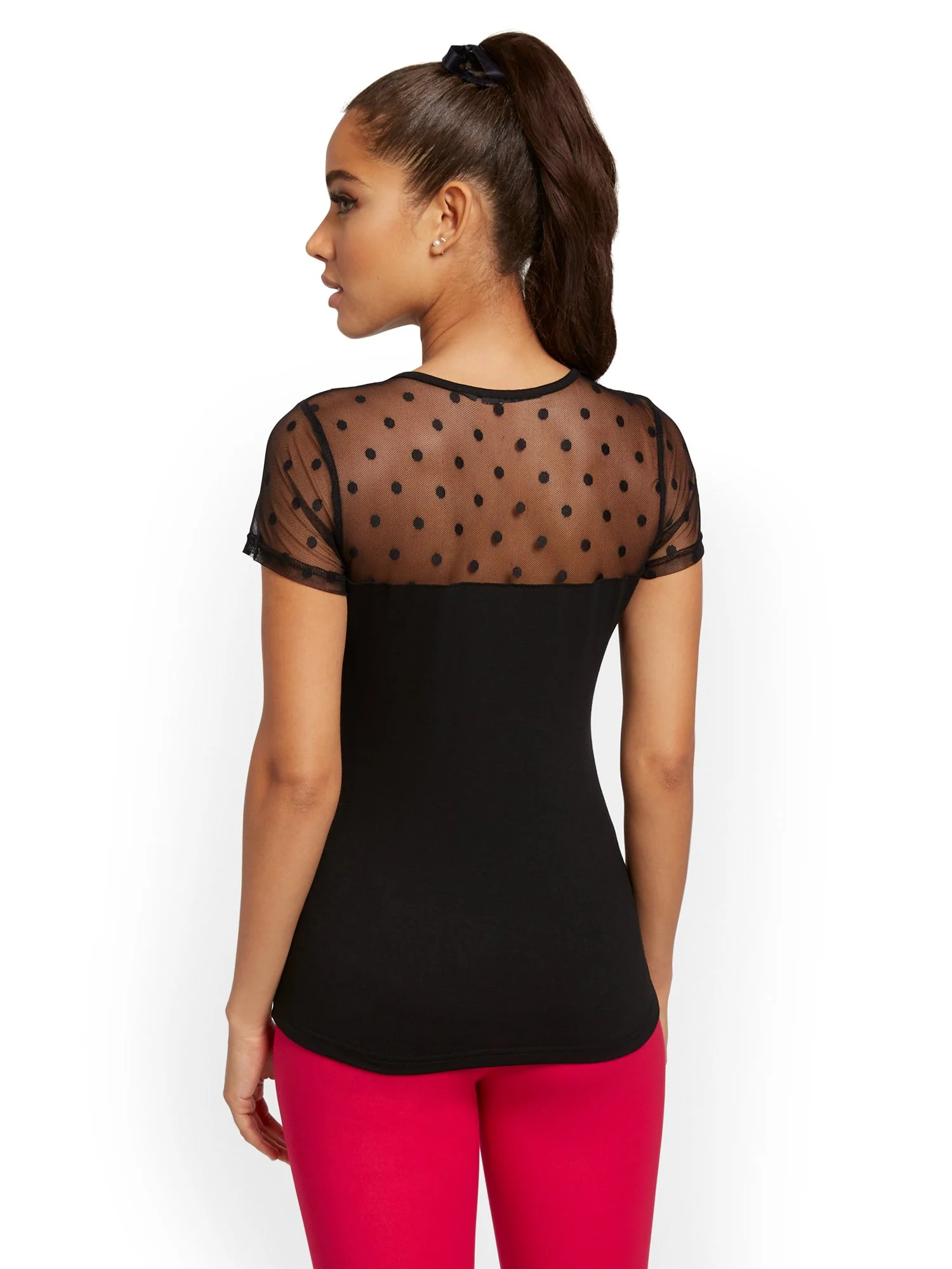 Dot Mesh Top - Image 3